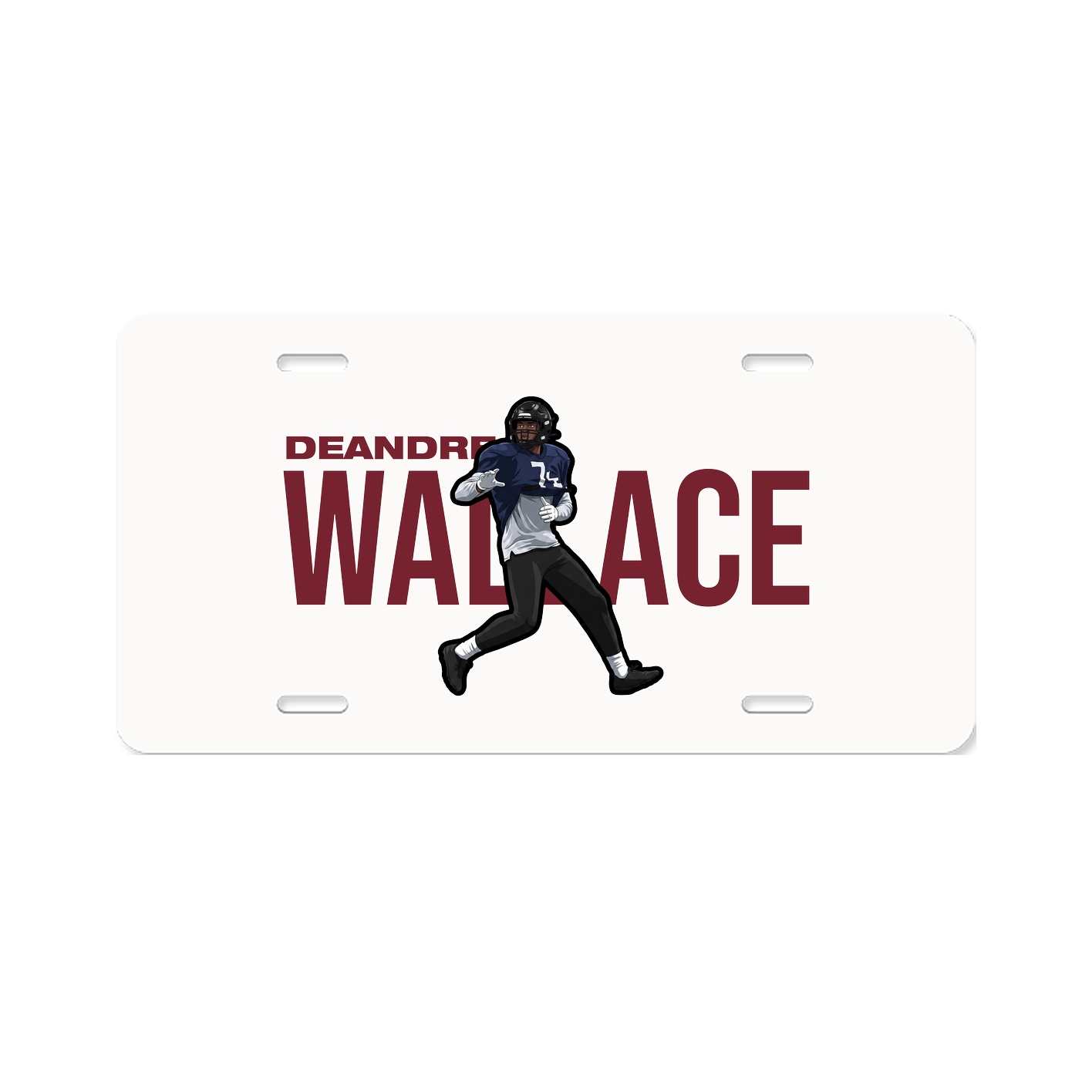 License Plate — Player Name in Classic