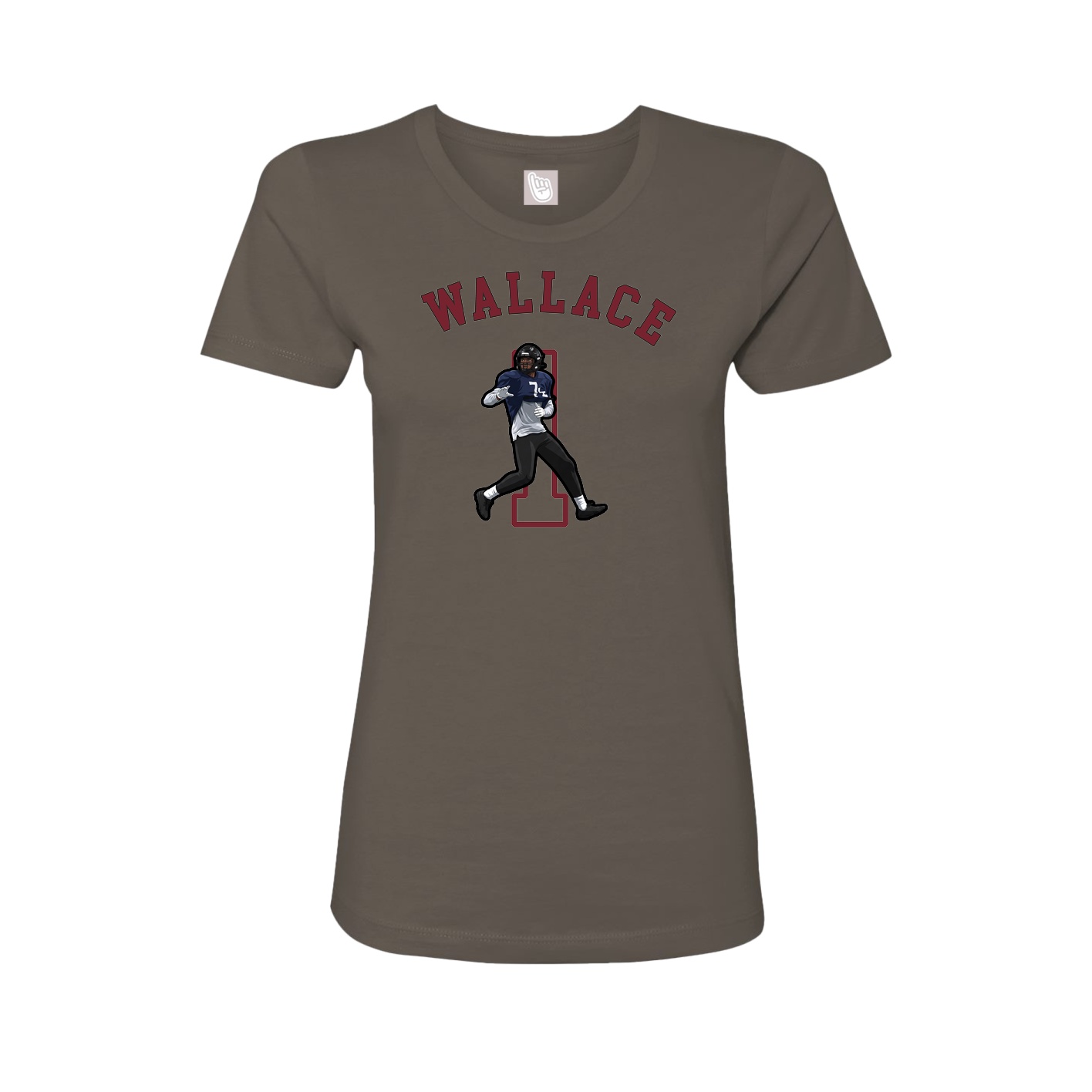 Fitted Women's Tee — Shirsey Arch in Grey