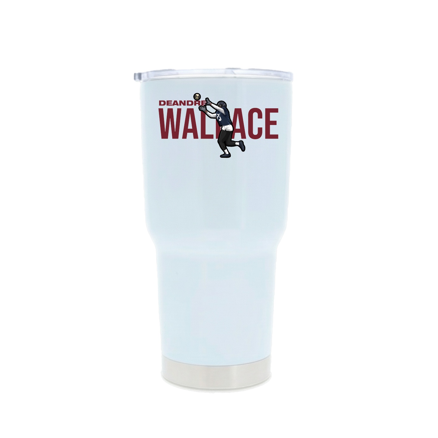 30oz Stainless Steel Tumbler — Player Name in White