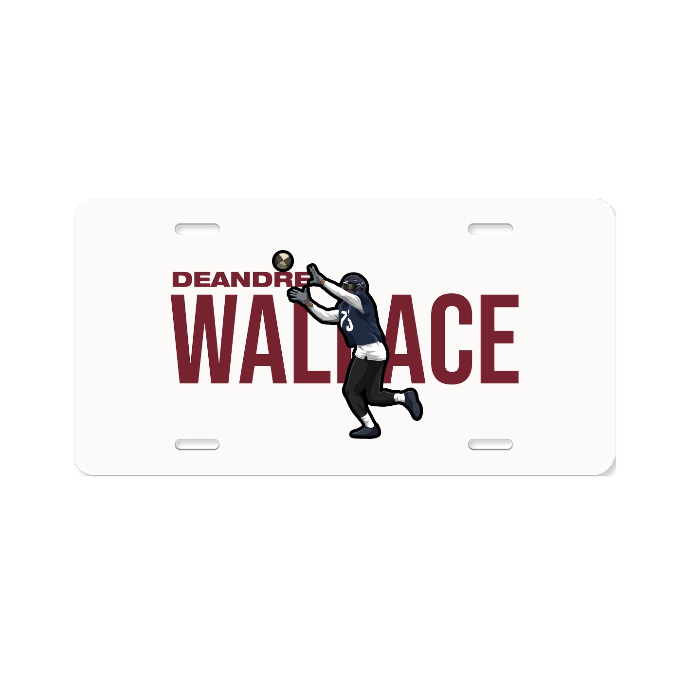 License Plate — Player Name in Classic