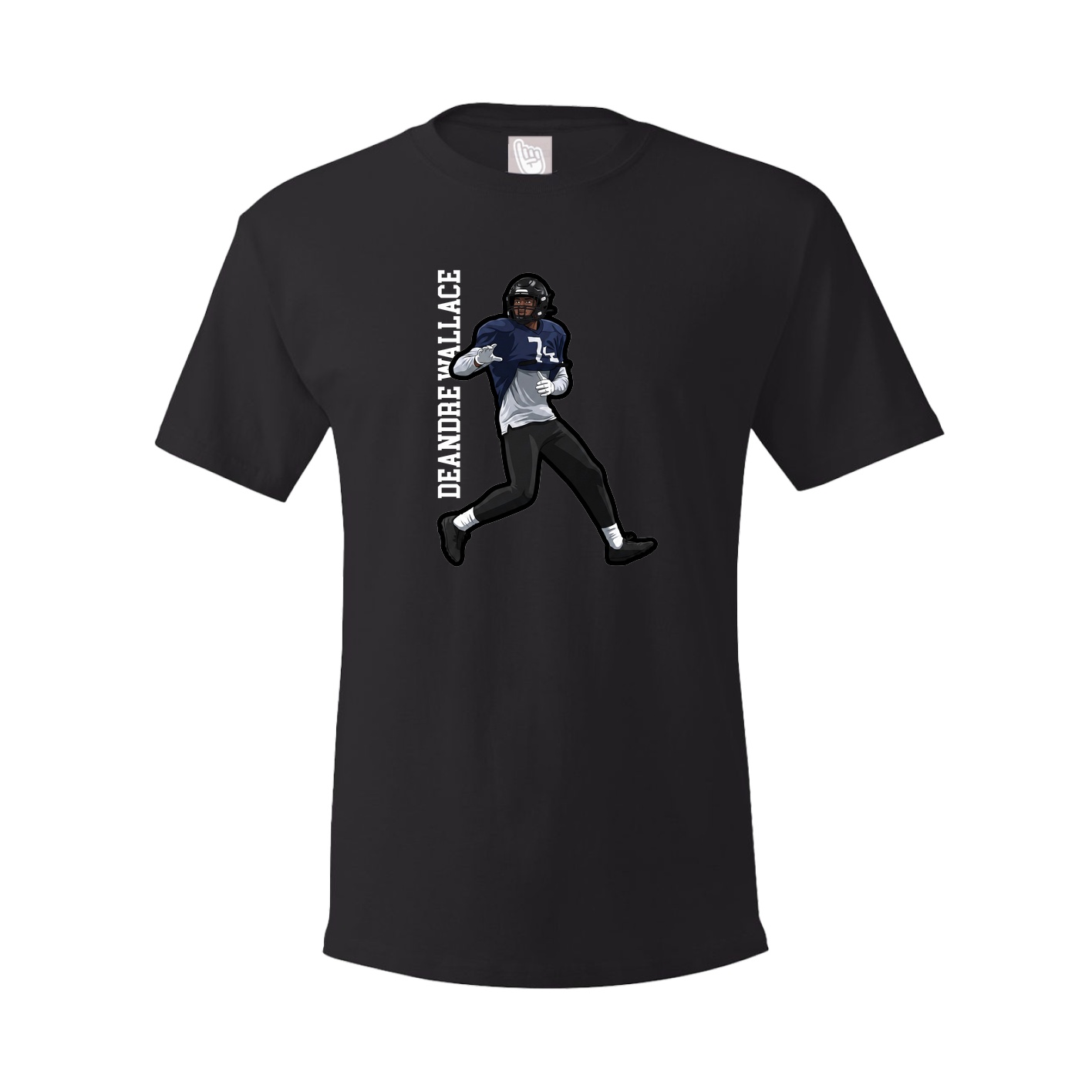 Youth Tee — Name Vertical in Black