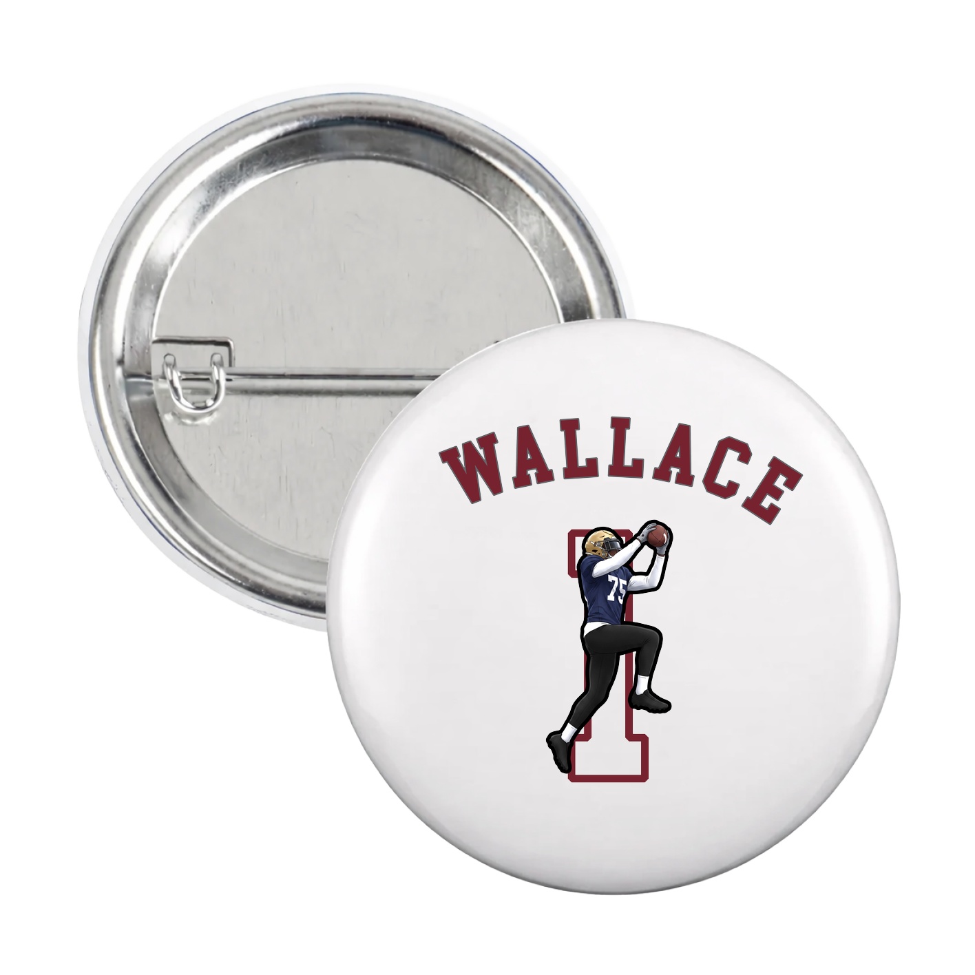 Game Day Button — Shirsey Arch in White