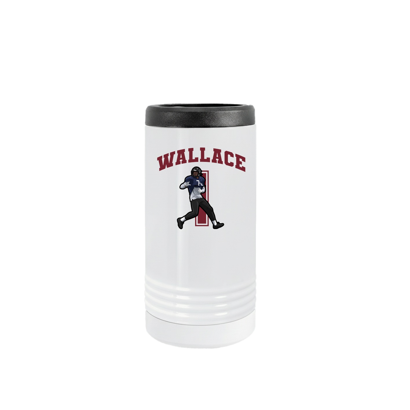 Slim Beverage Holder — Number in White