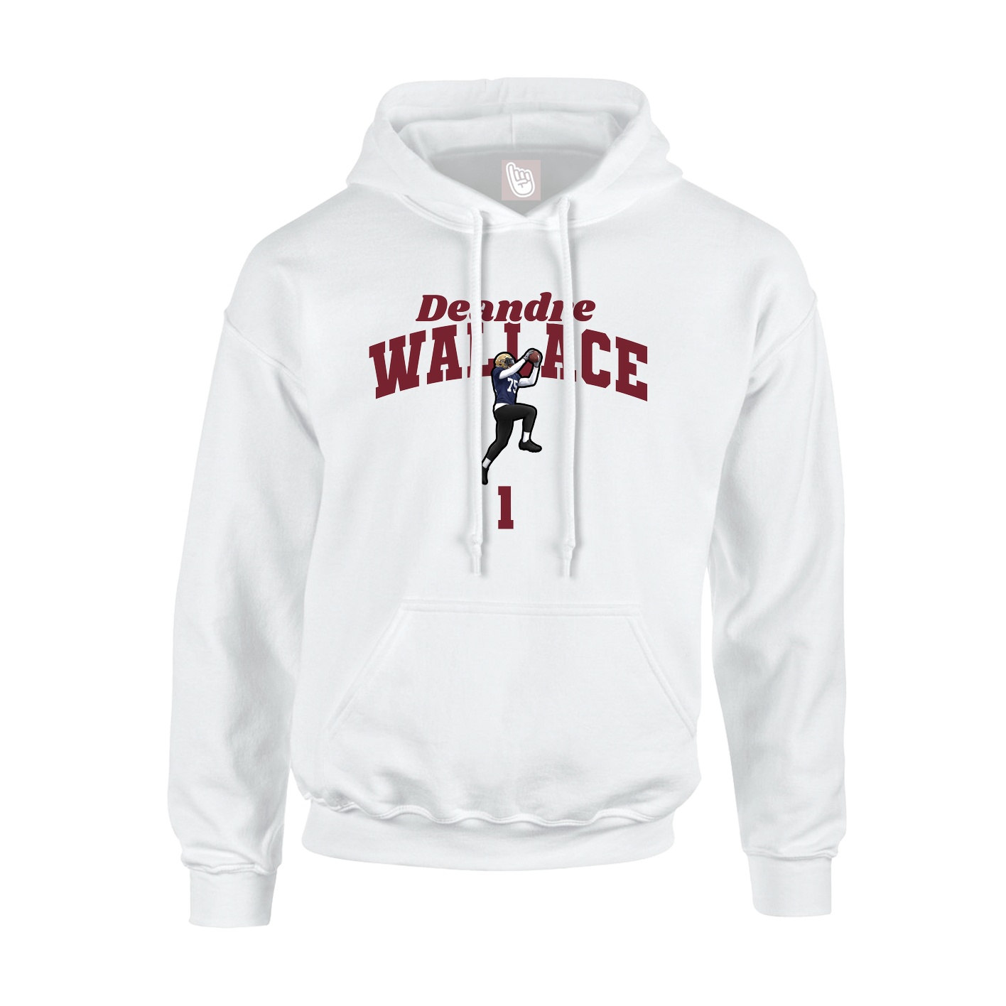 Youth Hoodie — Signature Arch in White