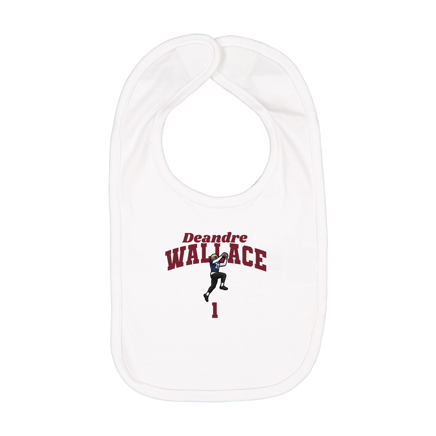 Infant Bib — Signature Arch in White