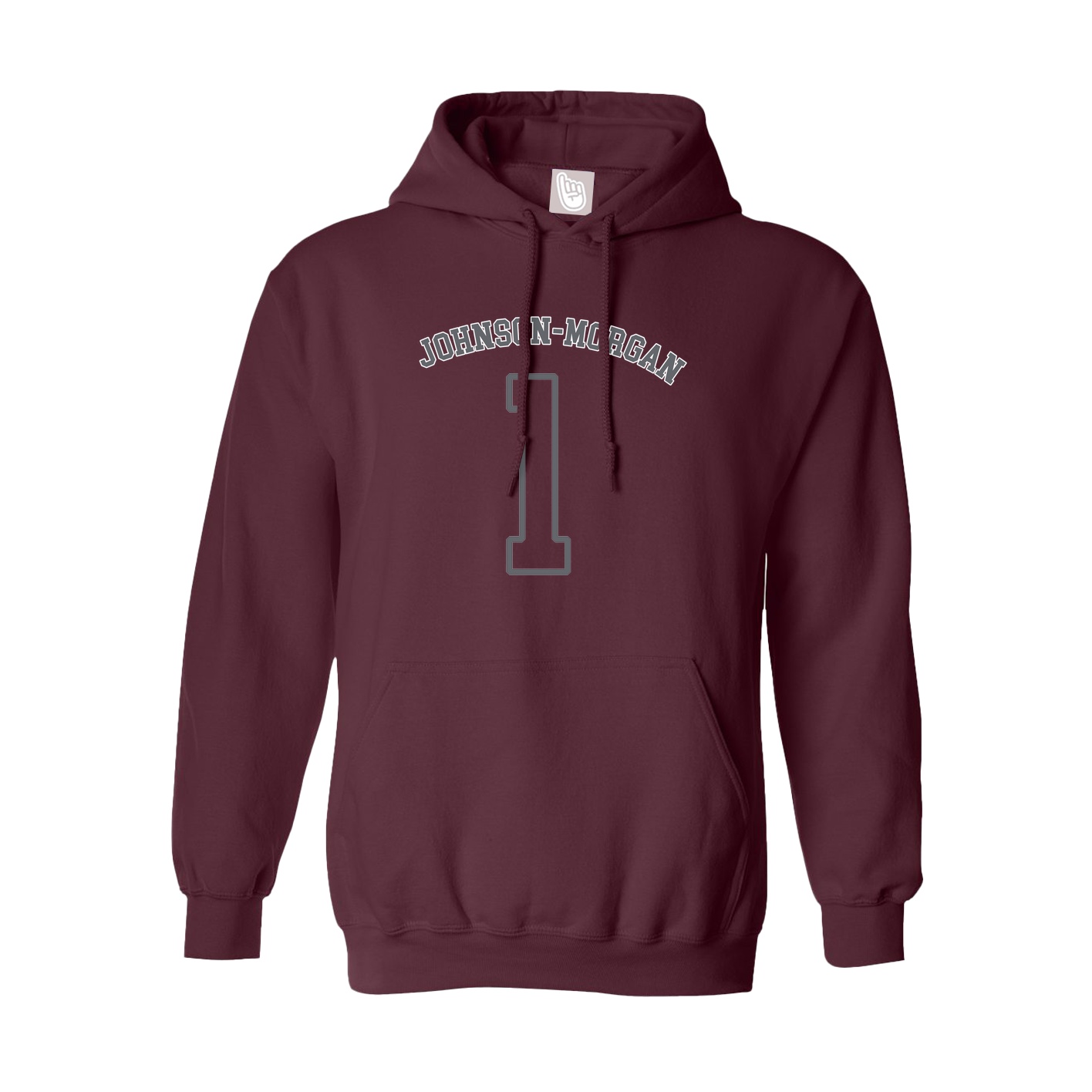 Youth Hoodie — Shirsey Arch in Maroon