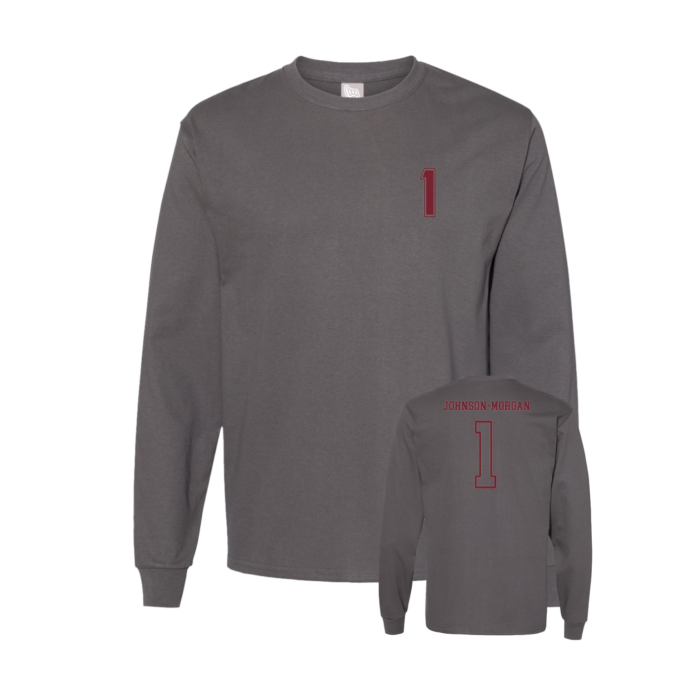Long Sleeve Tee — Chest Back in Grey