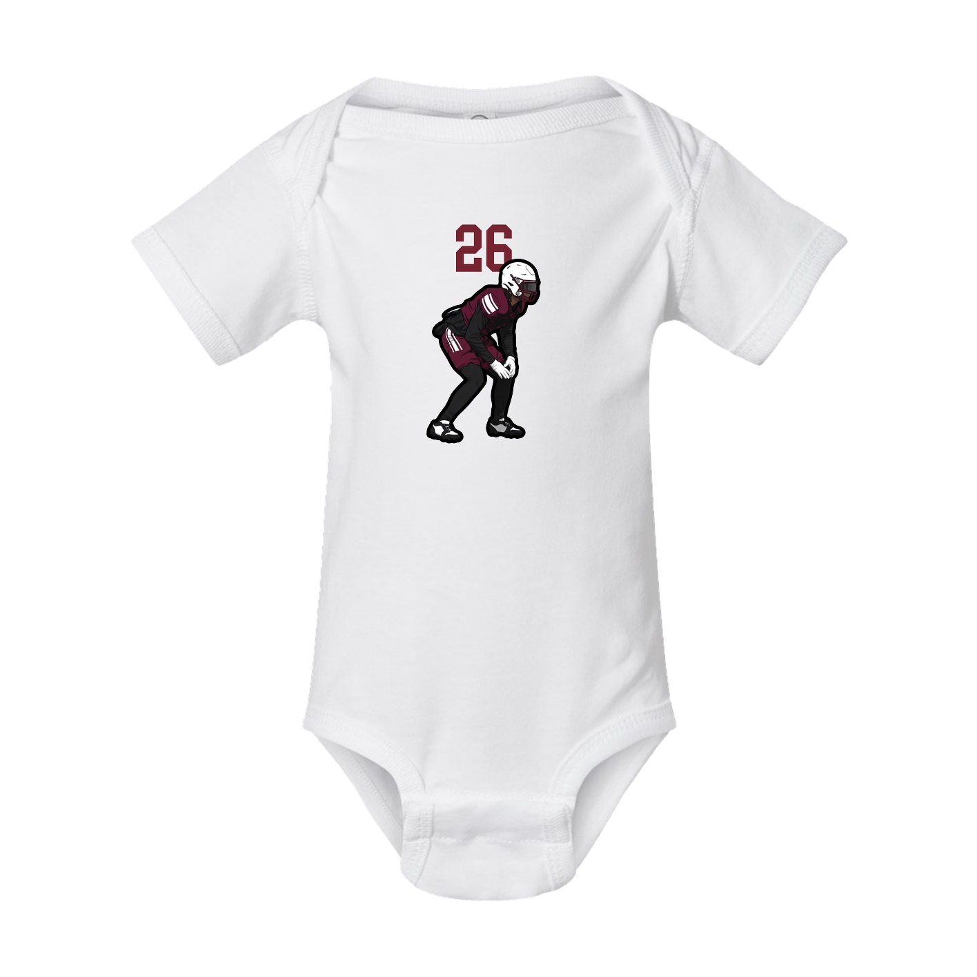 Baby Onesie — Number Top in White