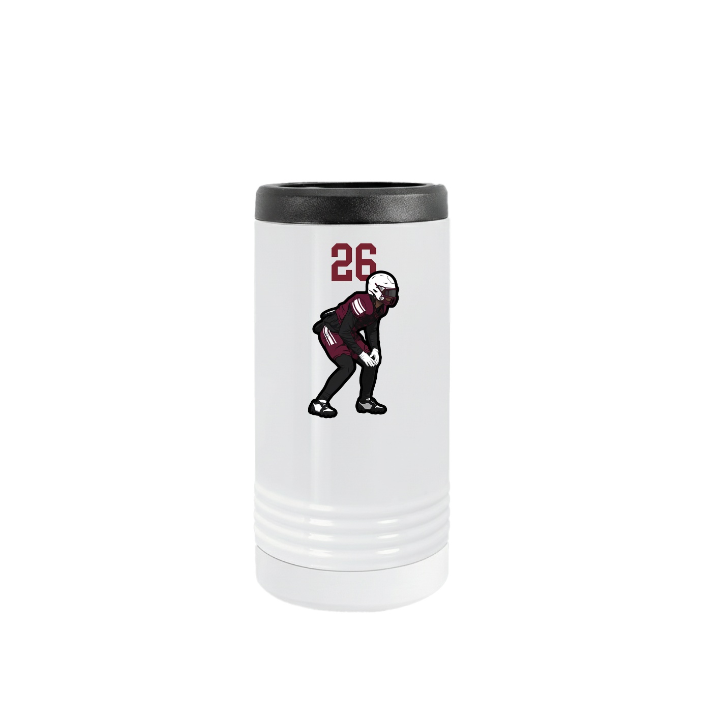 Slim Beverage Holder — Number Top in White