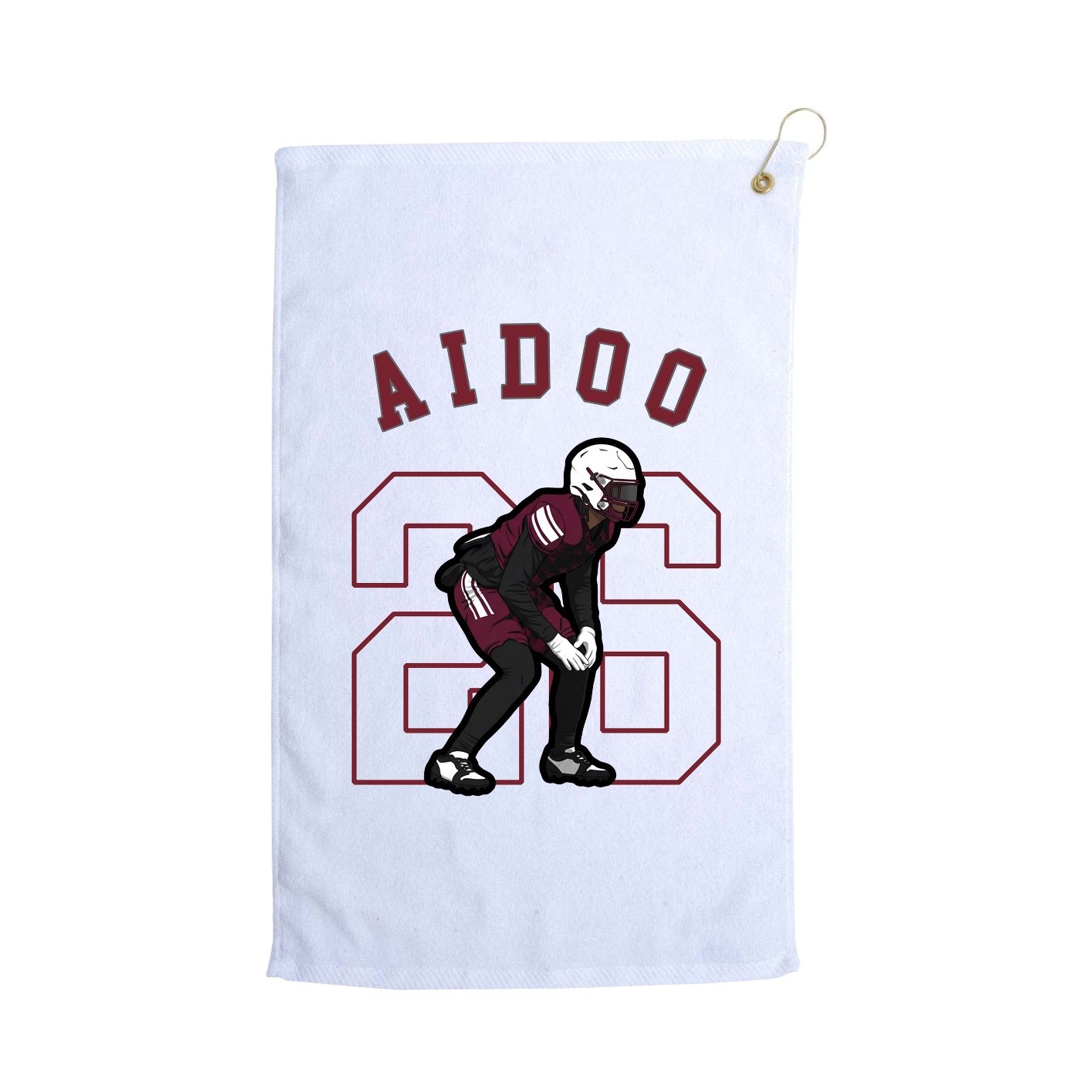 Golf Towel — Shirsey Arch in White
