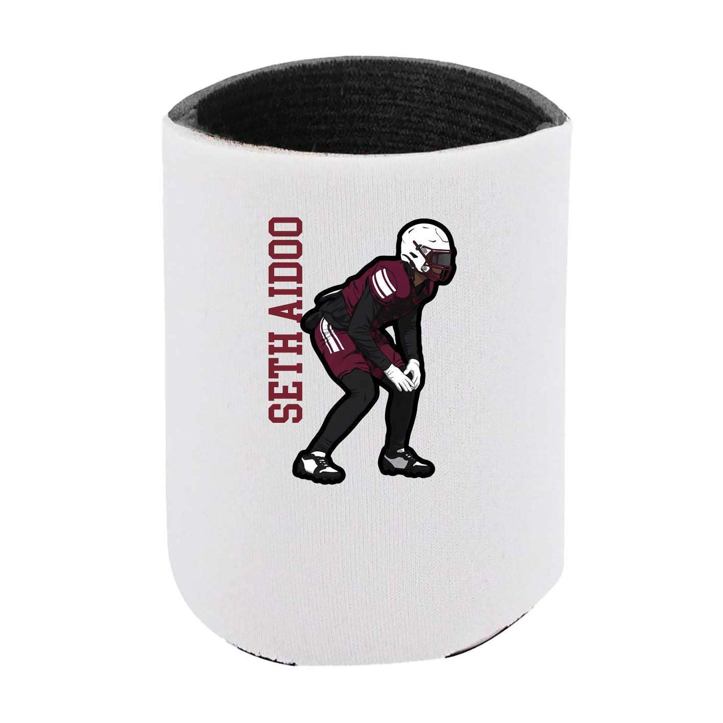 Can Holder — Name Vertical in White