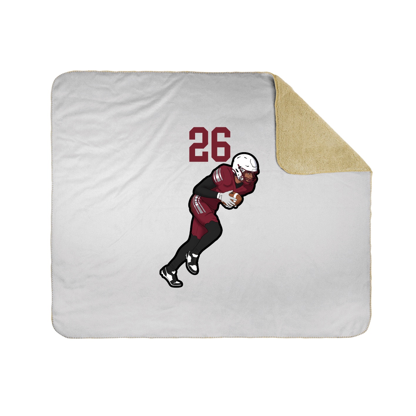 Throw Blanket — Number Top in White