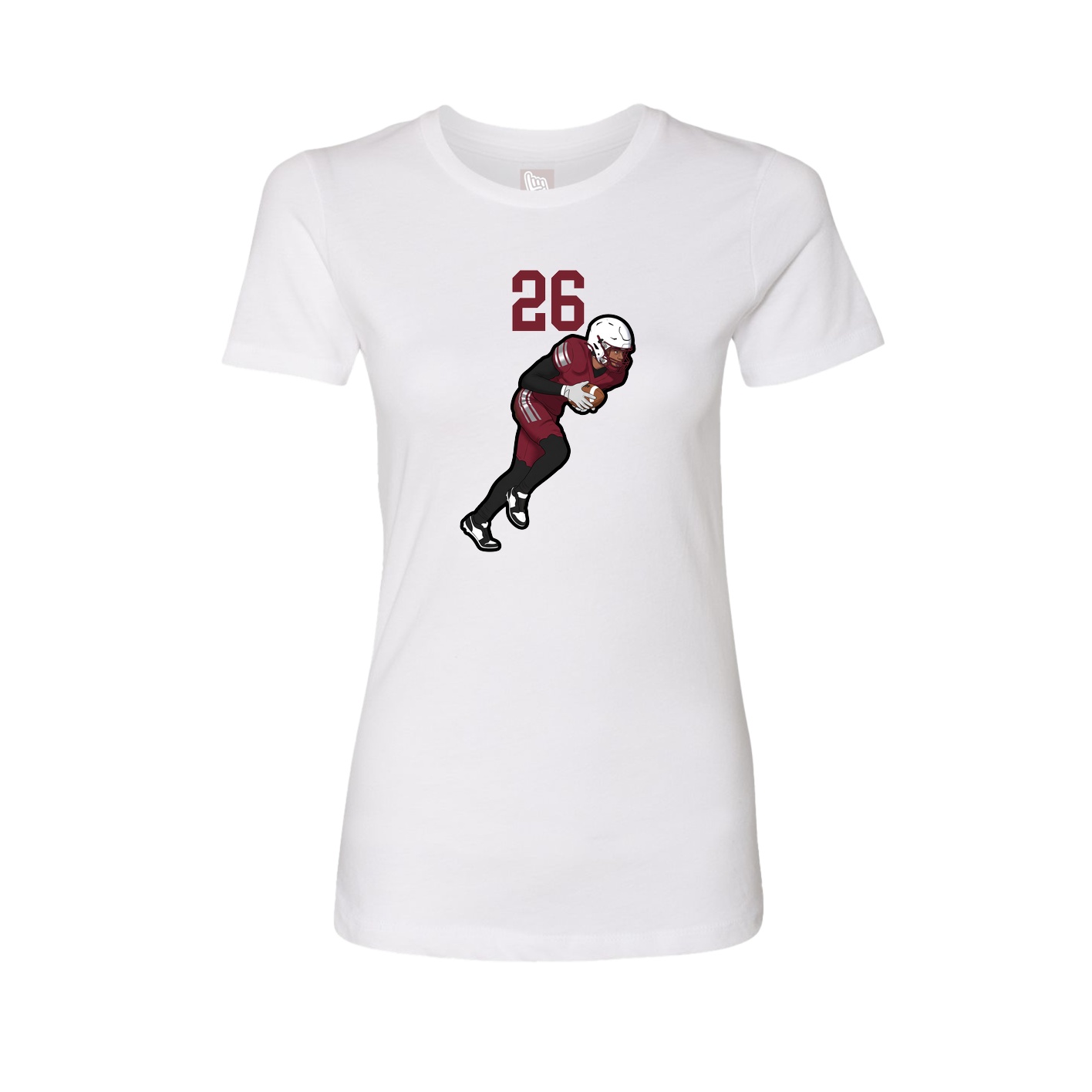 Womens Tee — Number Top in White