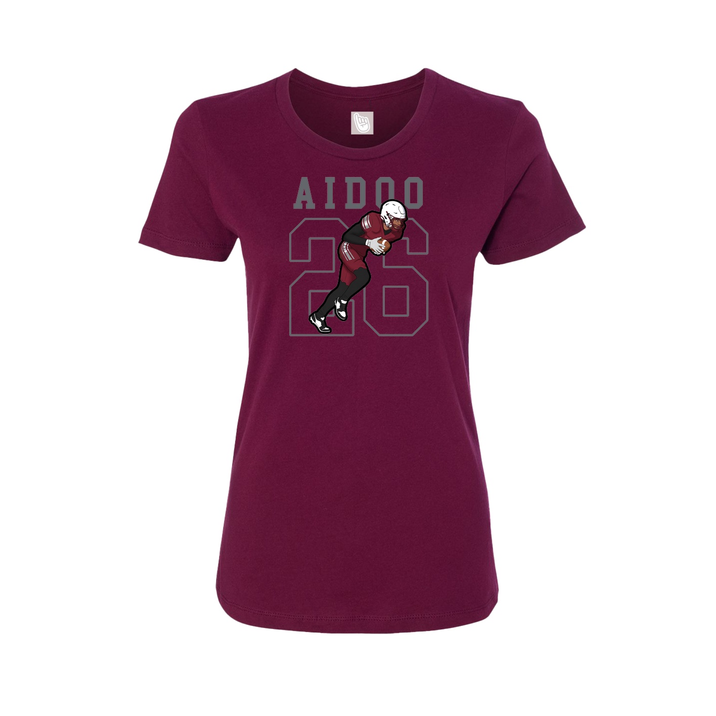 Fitted Women's Tee — Shirsey in Maroon