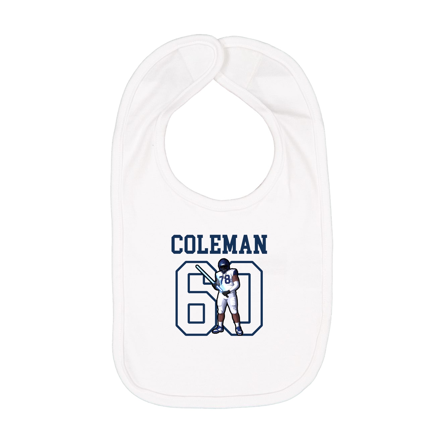 Infant Bib — Shirsey in White