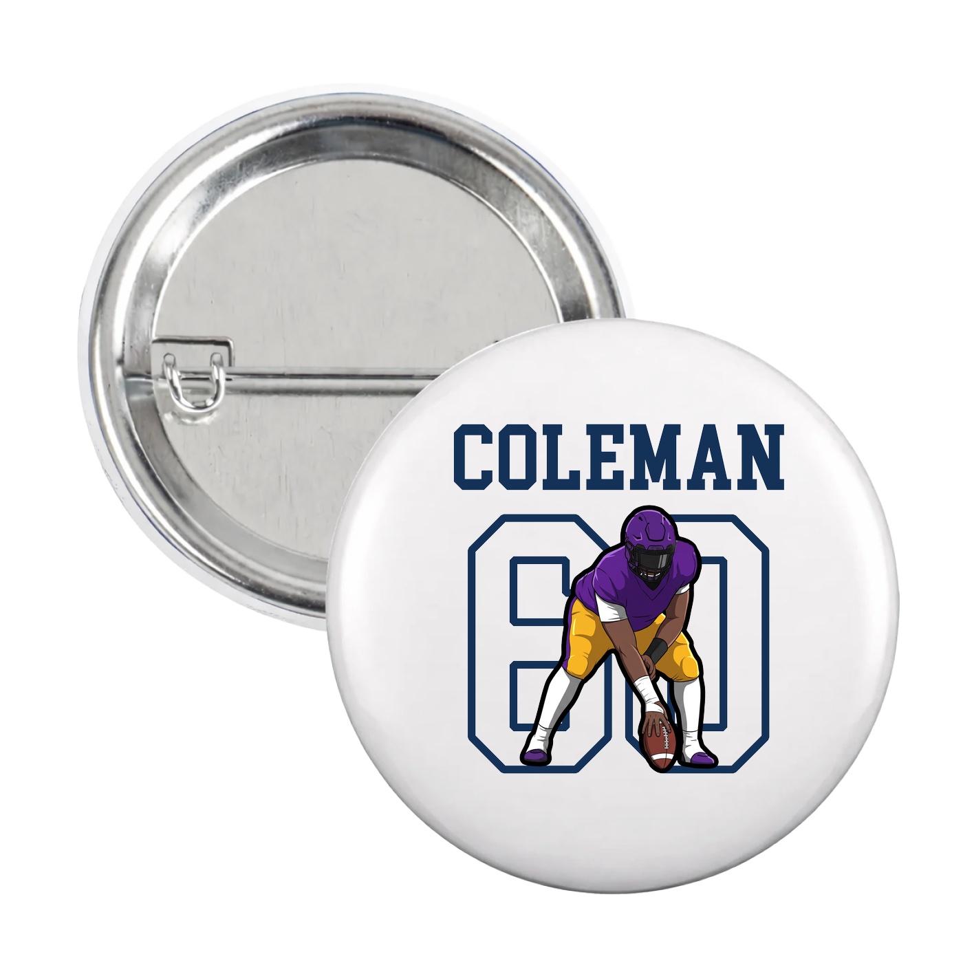 Game Day Button — Shirsey in White