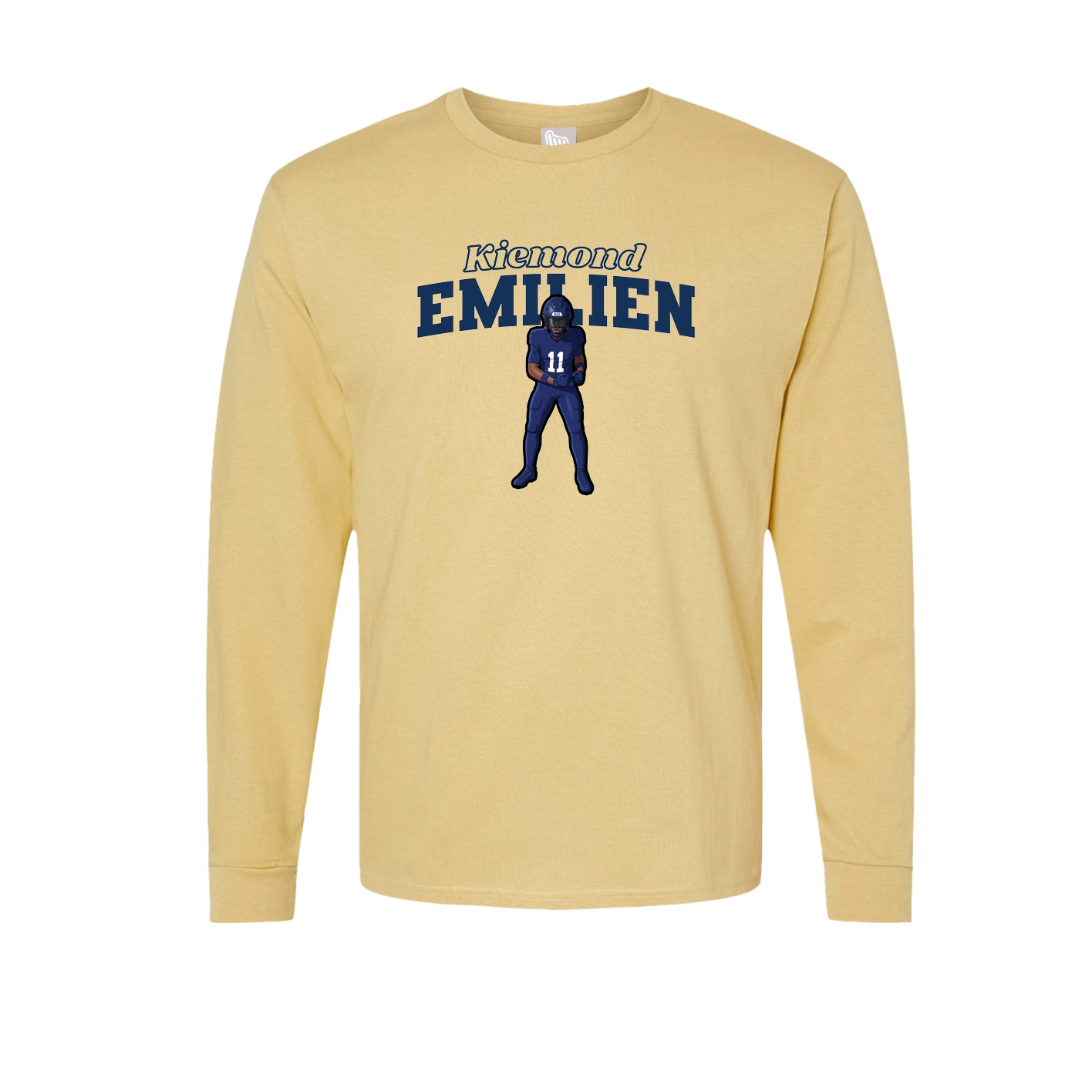 Long Sleeve Tee — Name Arch in Vegas Gold