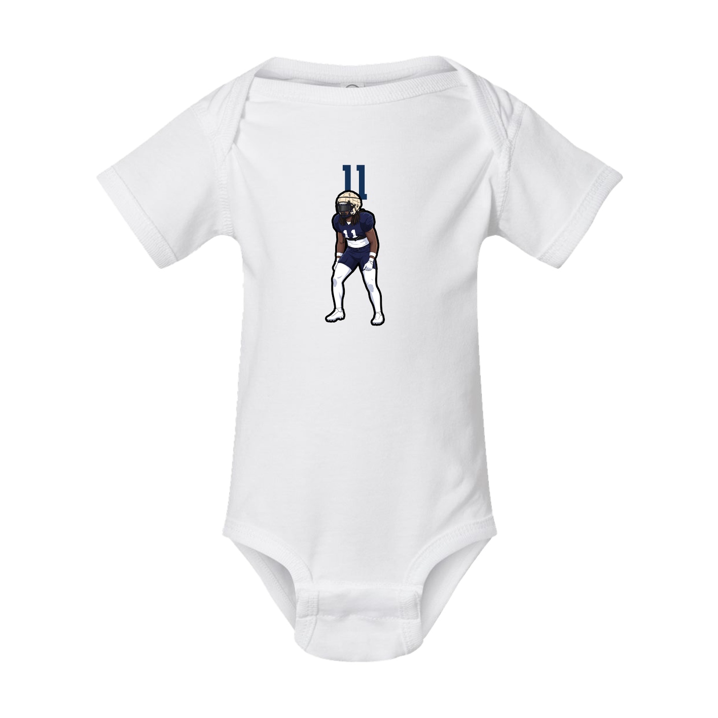 Baby Onesie — Number Top in White