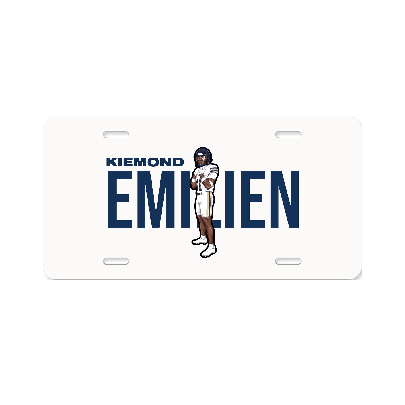 License Plate — Player Name in Classic