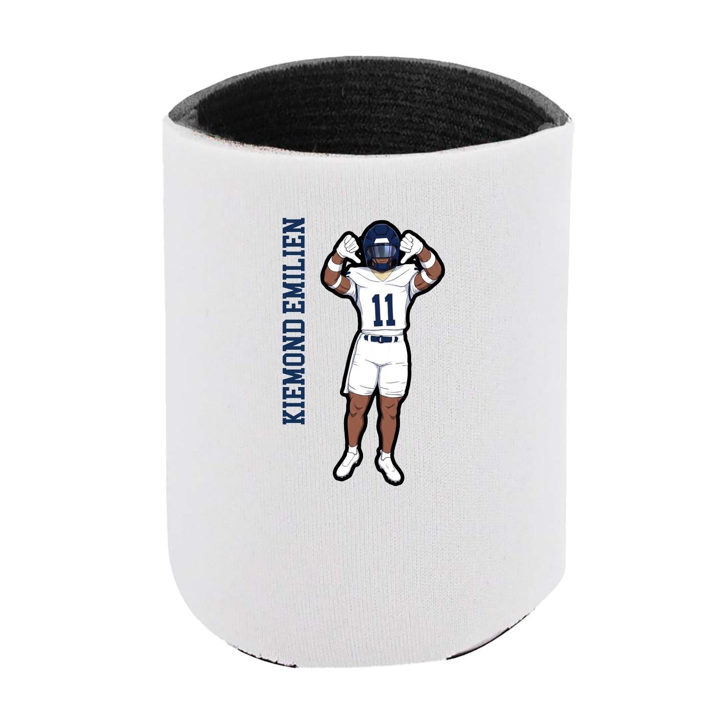 Can Holder — Name Vertical in White