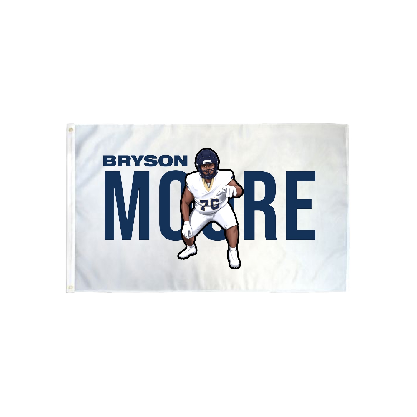 3x5 Flag — Player Name in Classic