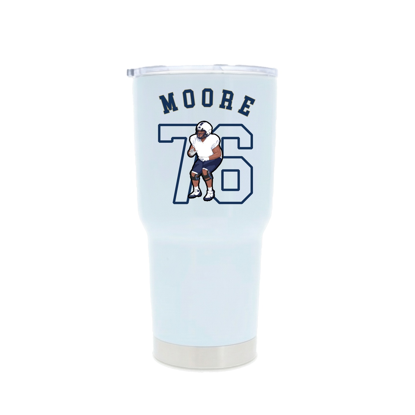 30oz Stainless Steel Tumbler — Shirsey Arch in White