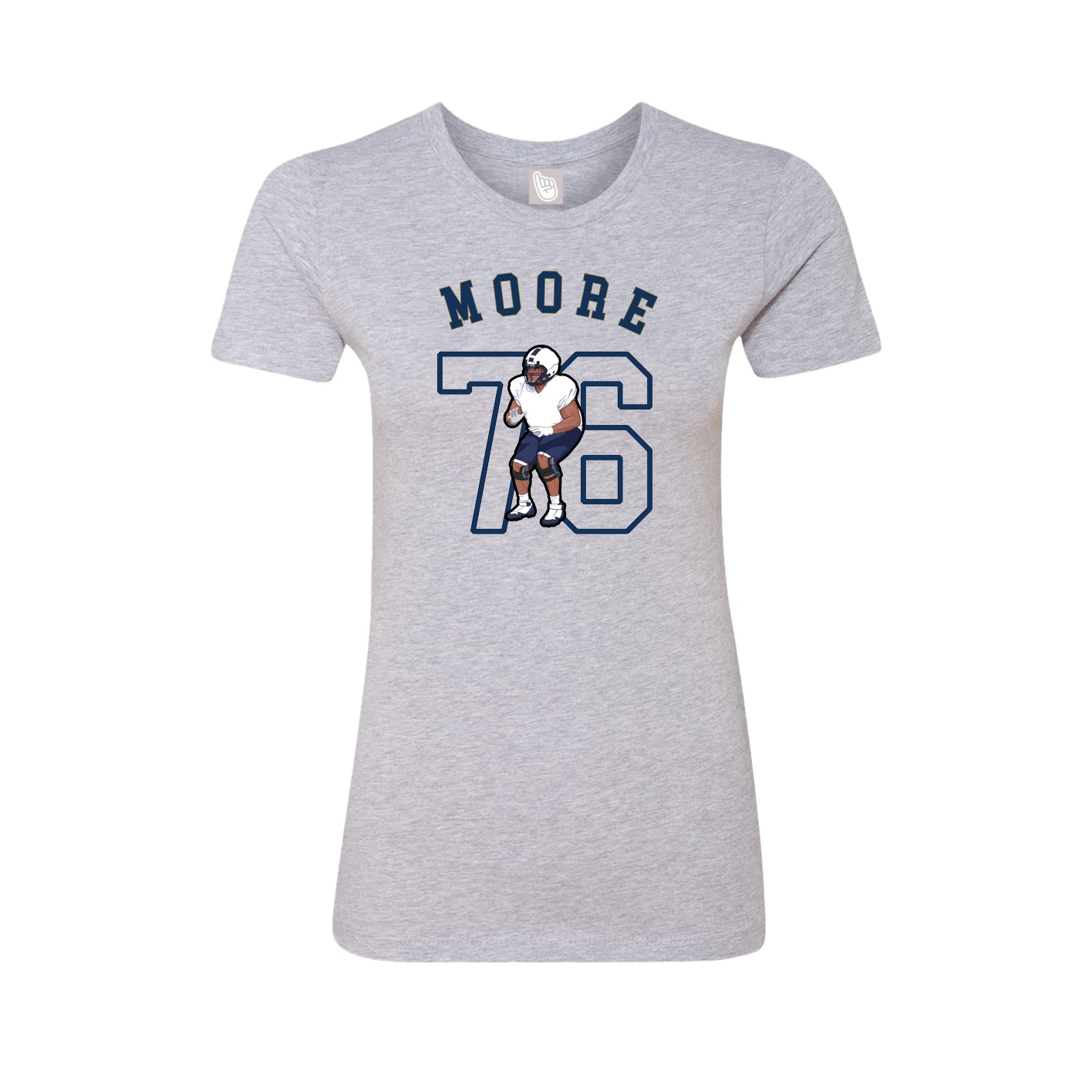 Fitted Women's Tee — Shirsey Arch in Grey