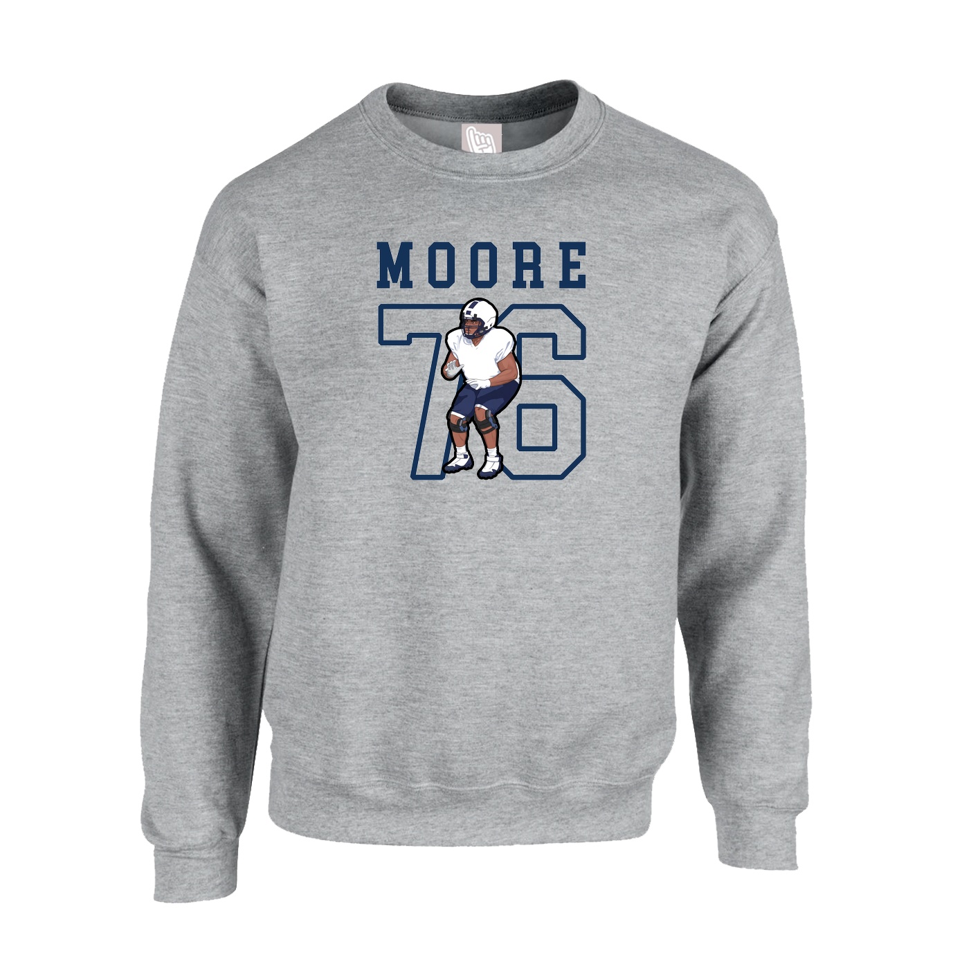 Fleece Crew — Shirsey in Grey