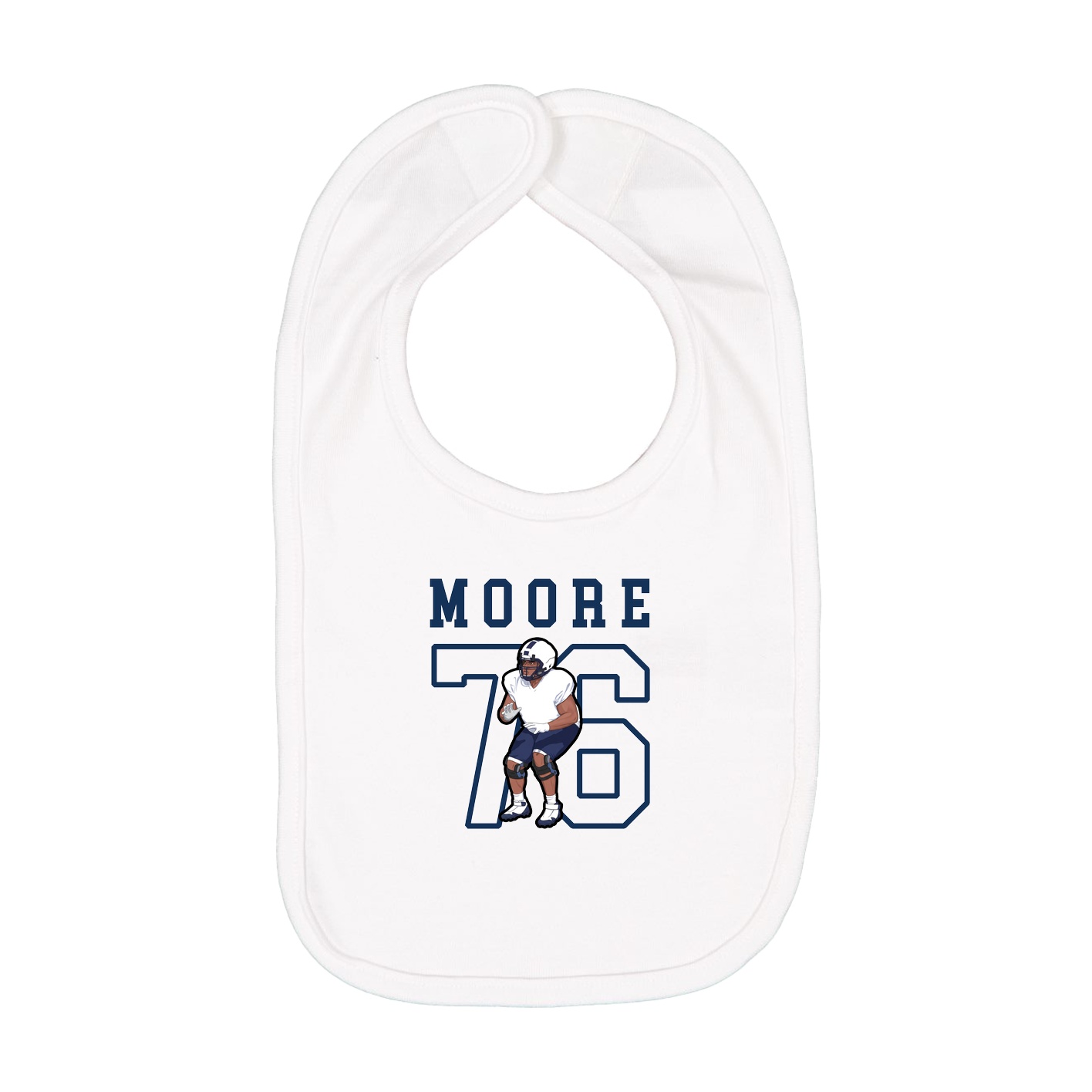 Infant Bib — Shirsey in White