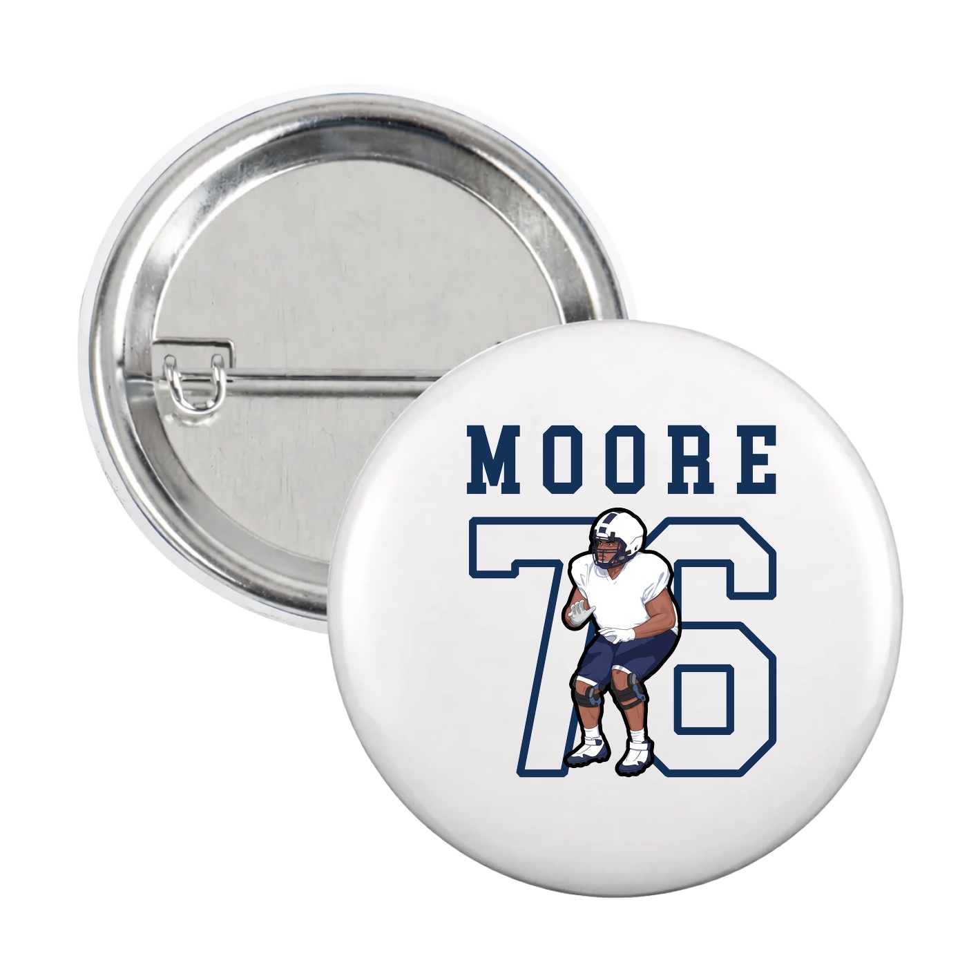 Game Day Button — Shirsey in White
