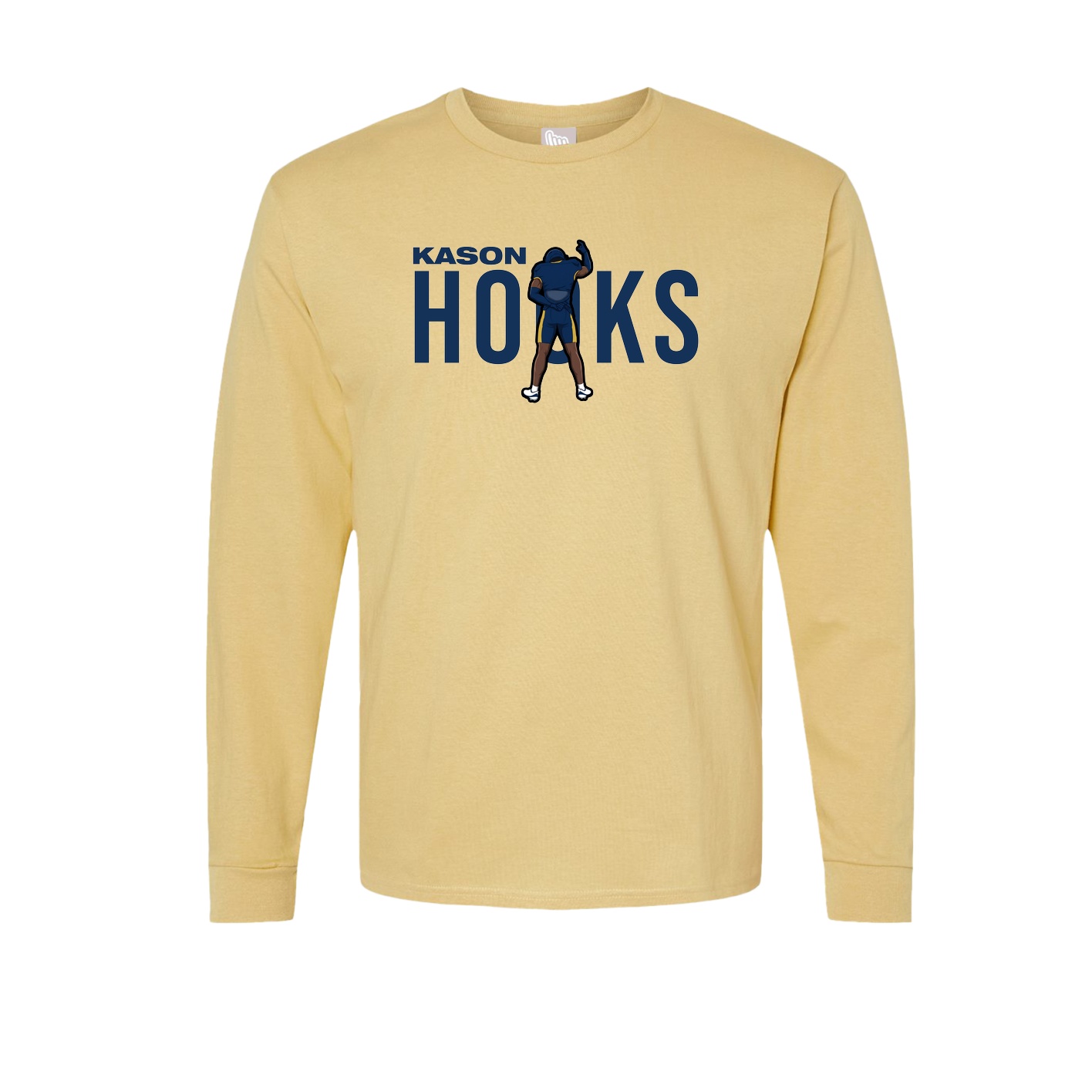 Long Sleeve Tee — Player Name in Vegas Gold
