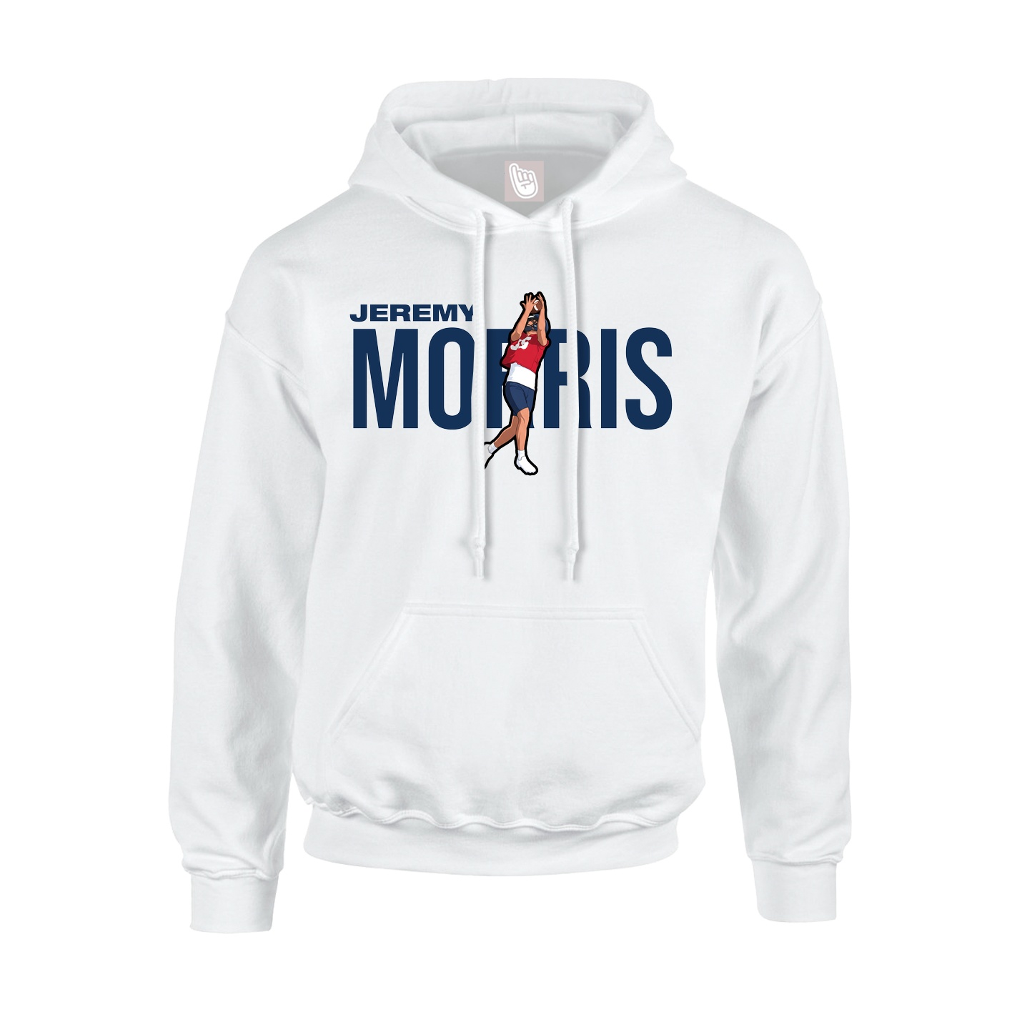 Youth Hoodie — Player Name in White