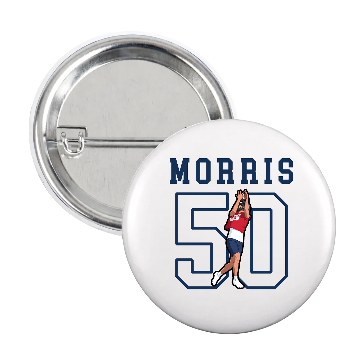 Game Day Button — Shirsey in White
