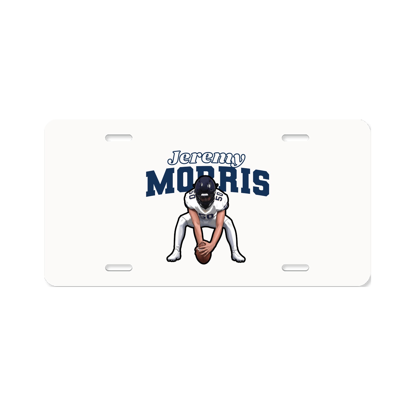 License Plate — Name Arch in Classic