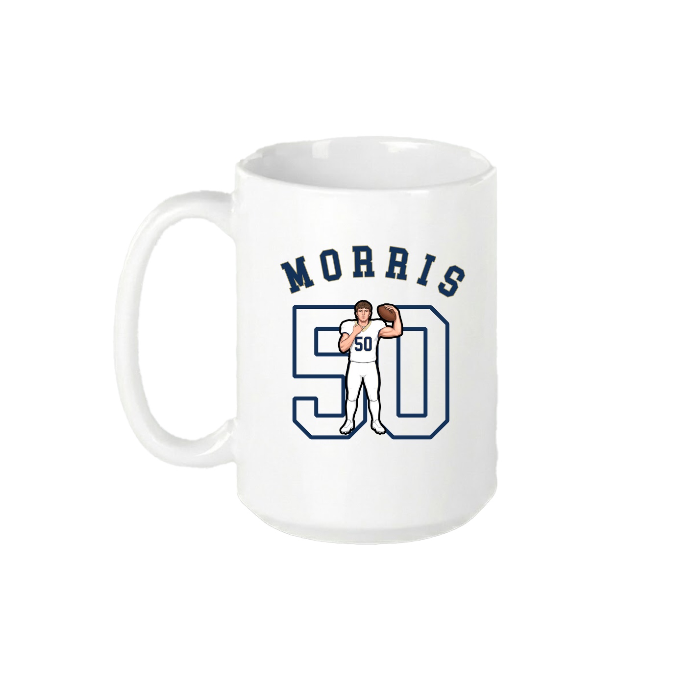 15oz Coffee Mug — Shirsey Arch in White