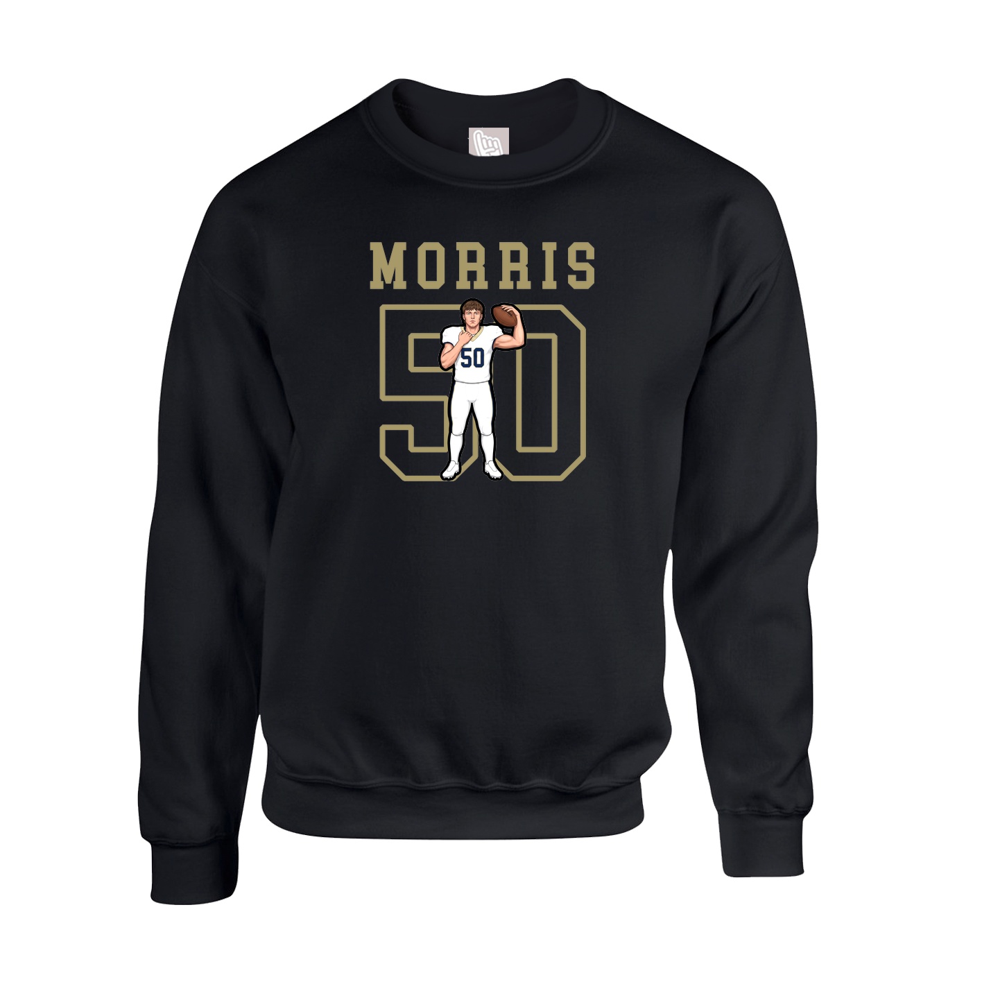 Fleece Crew — Shirsey in Black