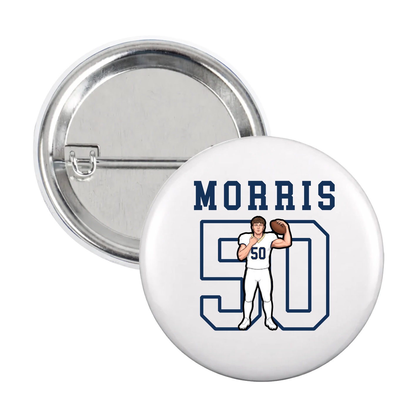 Game Day Button — Shirsey in White