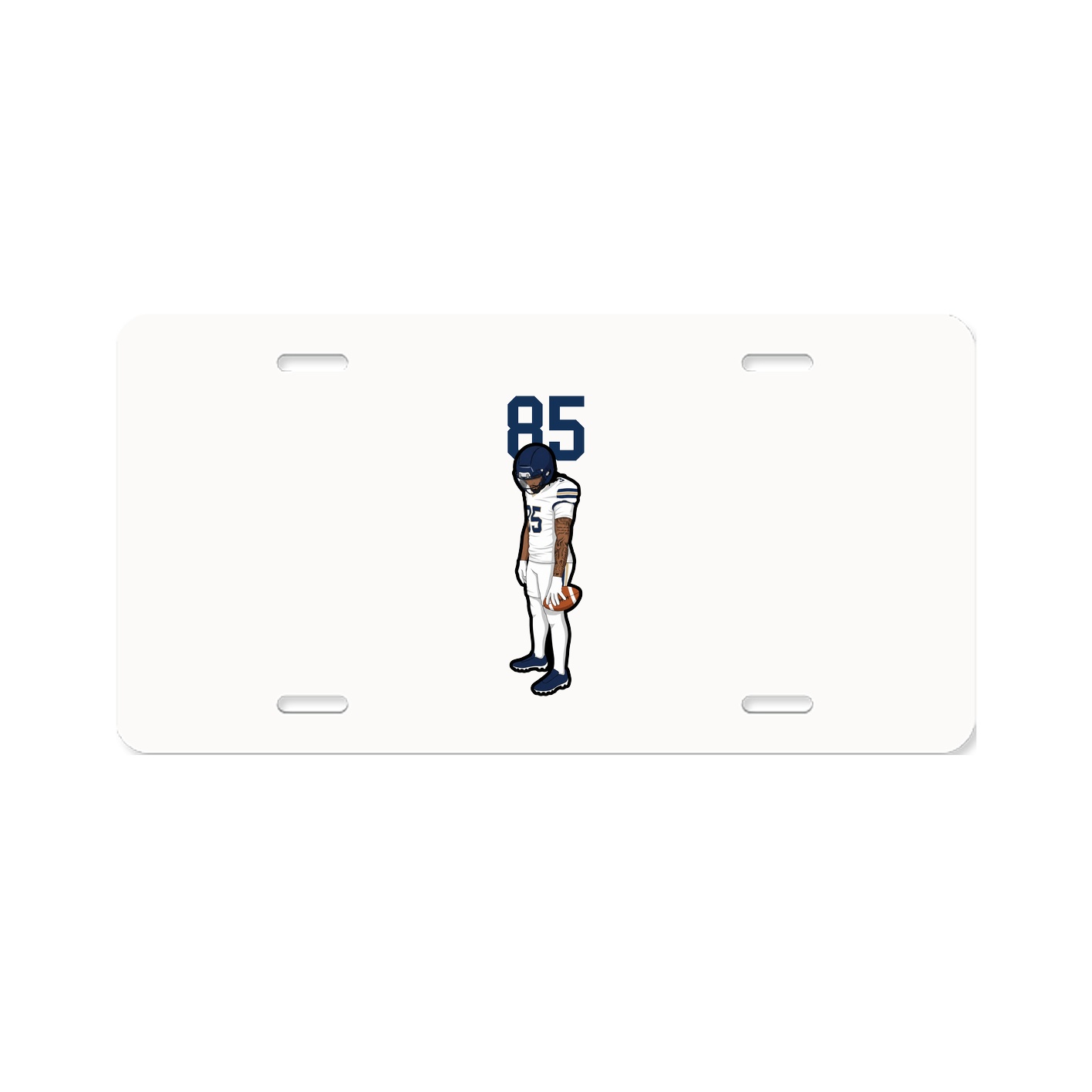 License Plate — Number Top in Classic