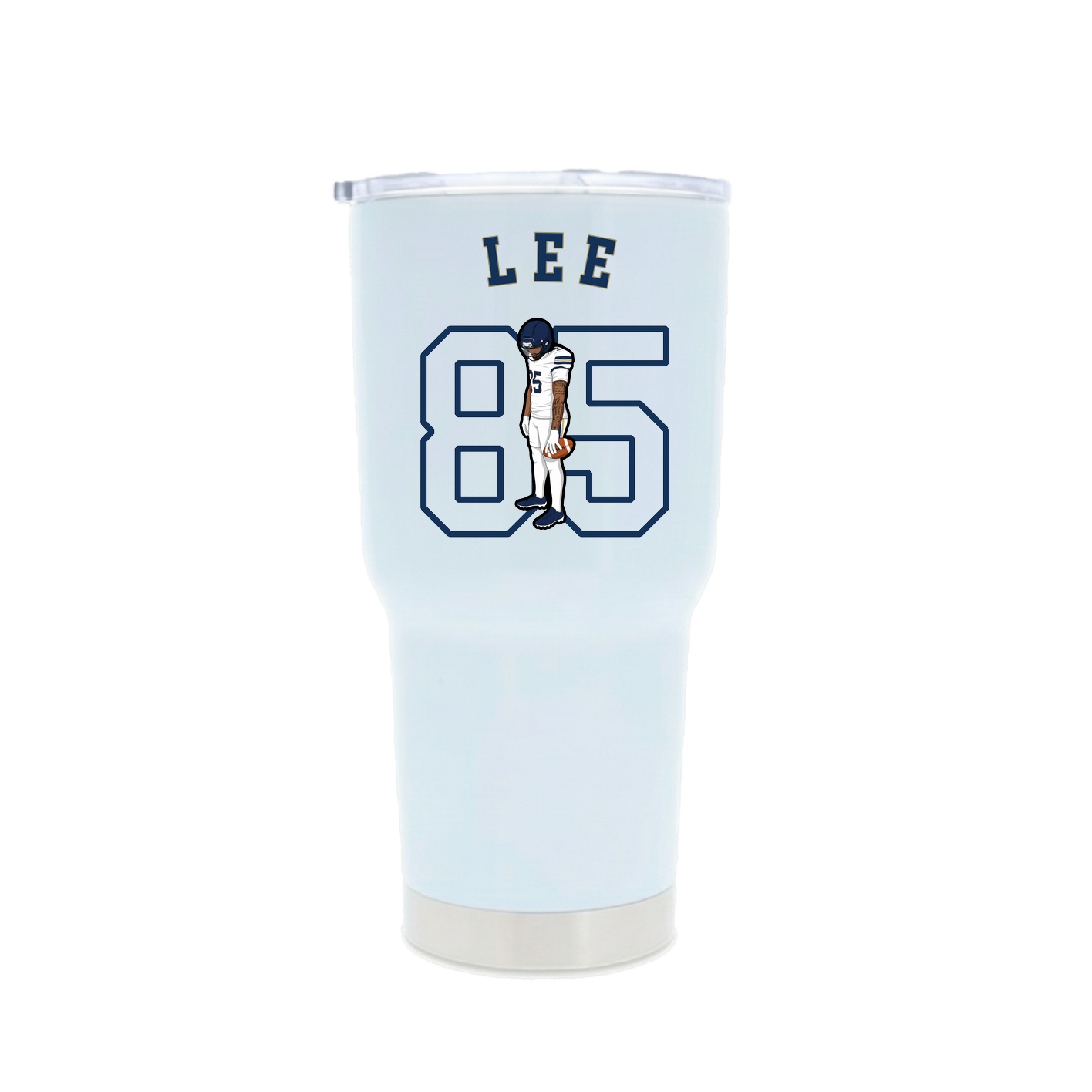 30oz Stainless Steel Tumbler — Shirsey Arch in White