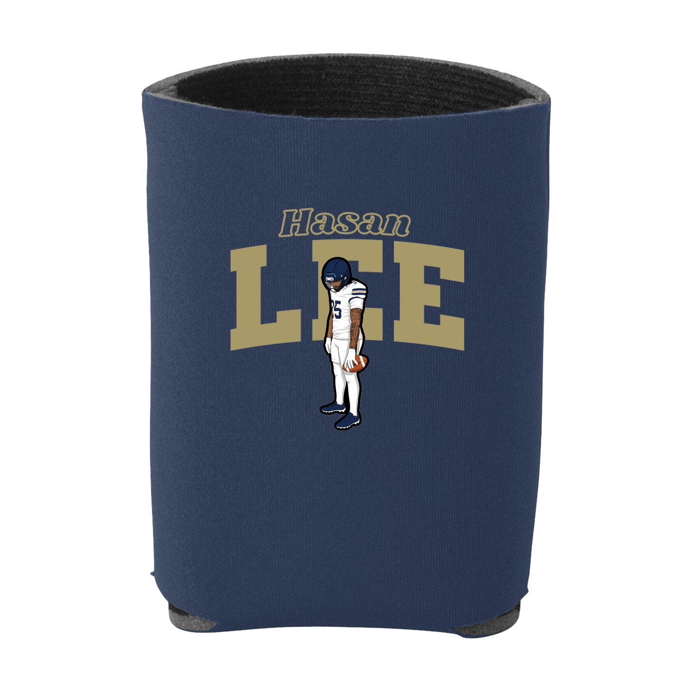 Can Holder — Name Arch in Navy