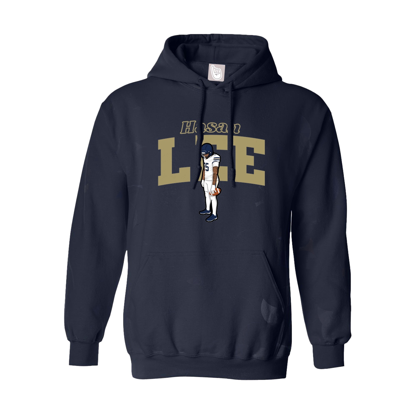 Hoodie — Name Arch in Navy