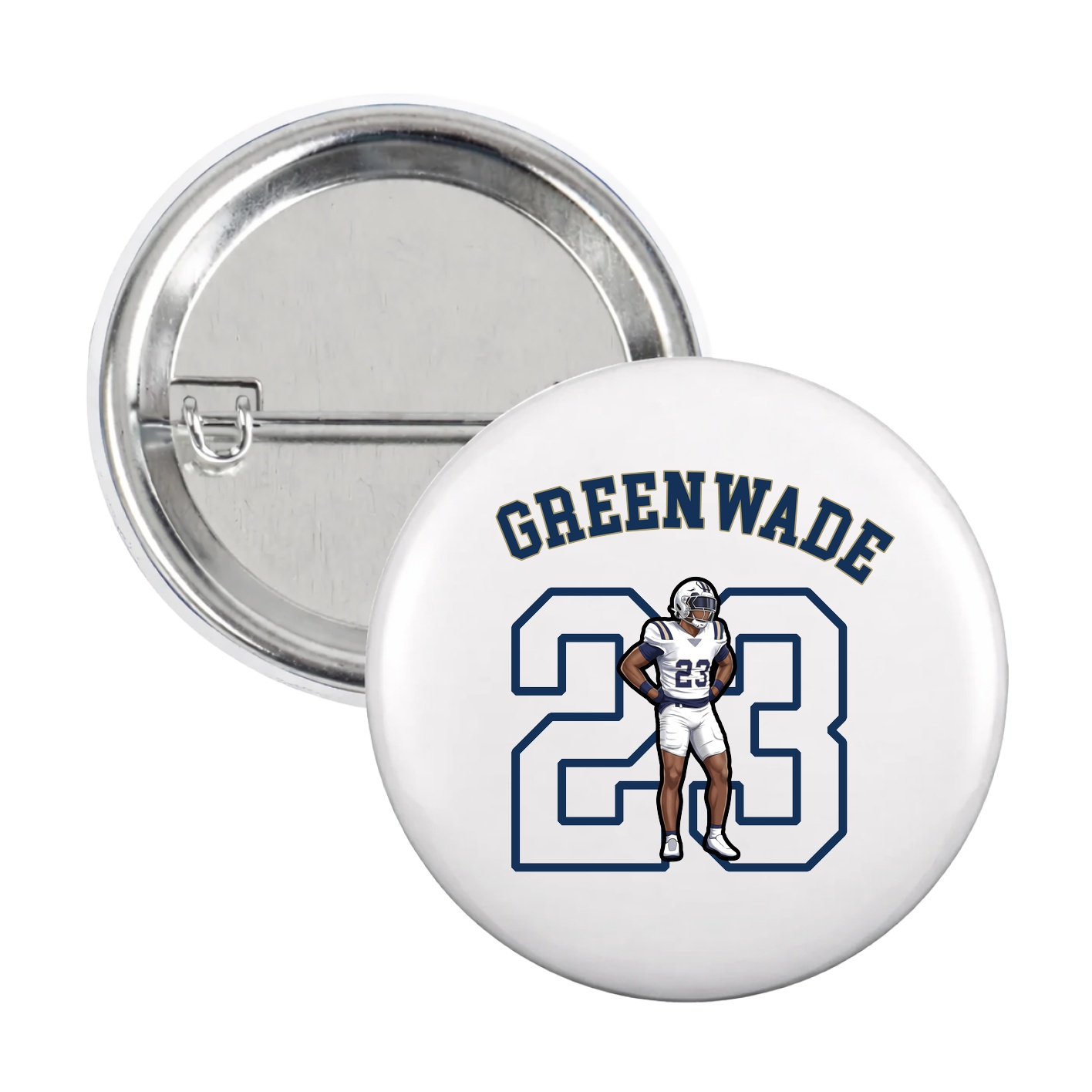Game Day Button — Shirsey Arch in White