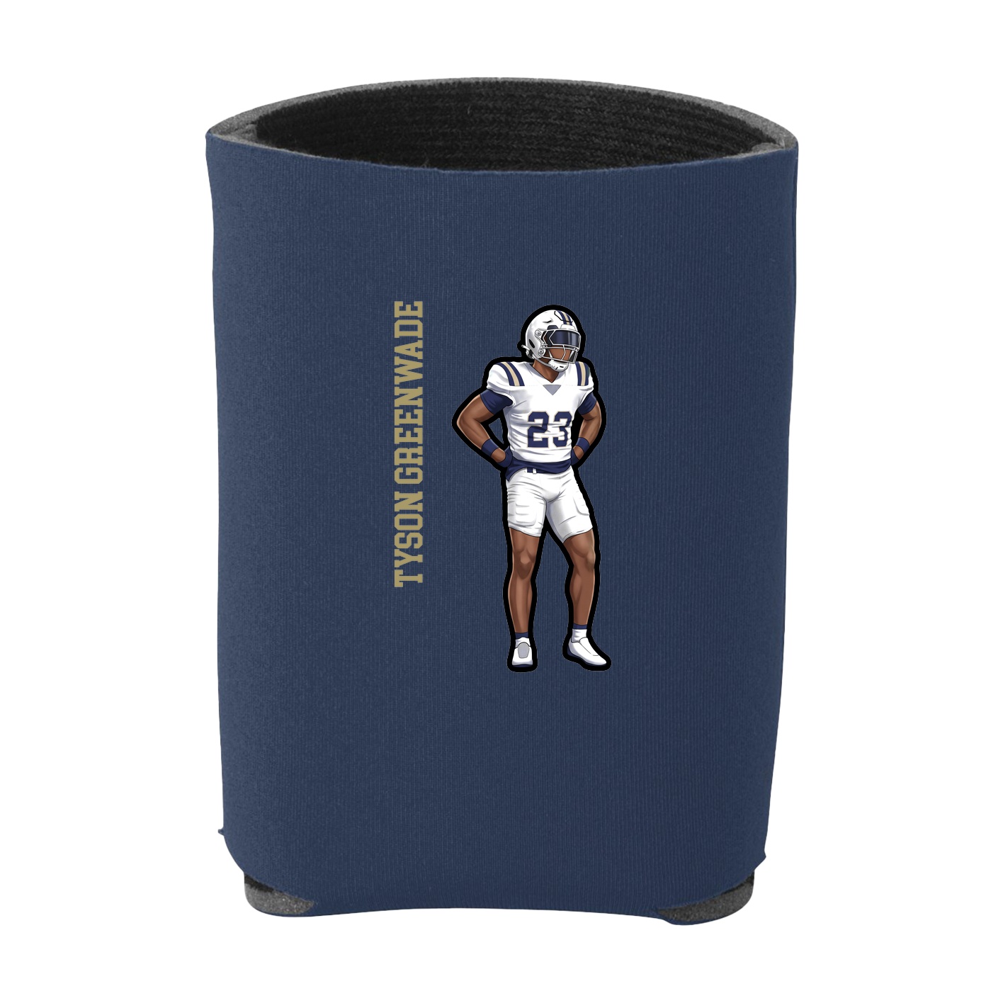 Can Holder — Name Vertical in Navy
