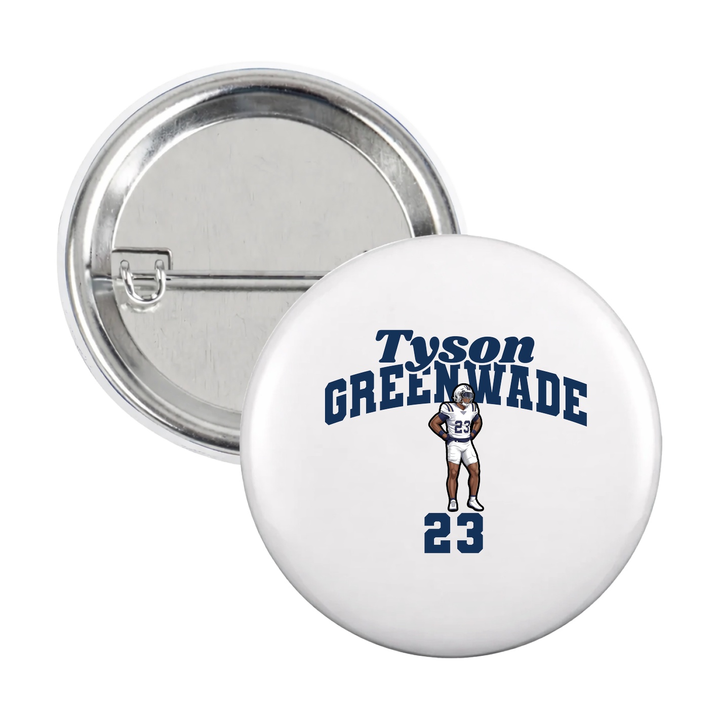 Game Day Button — Signature Arch in White