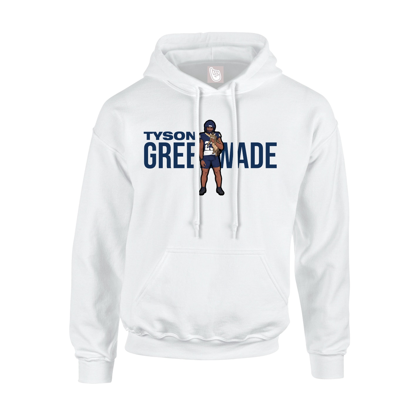 Hoodie — Player Name in White