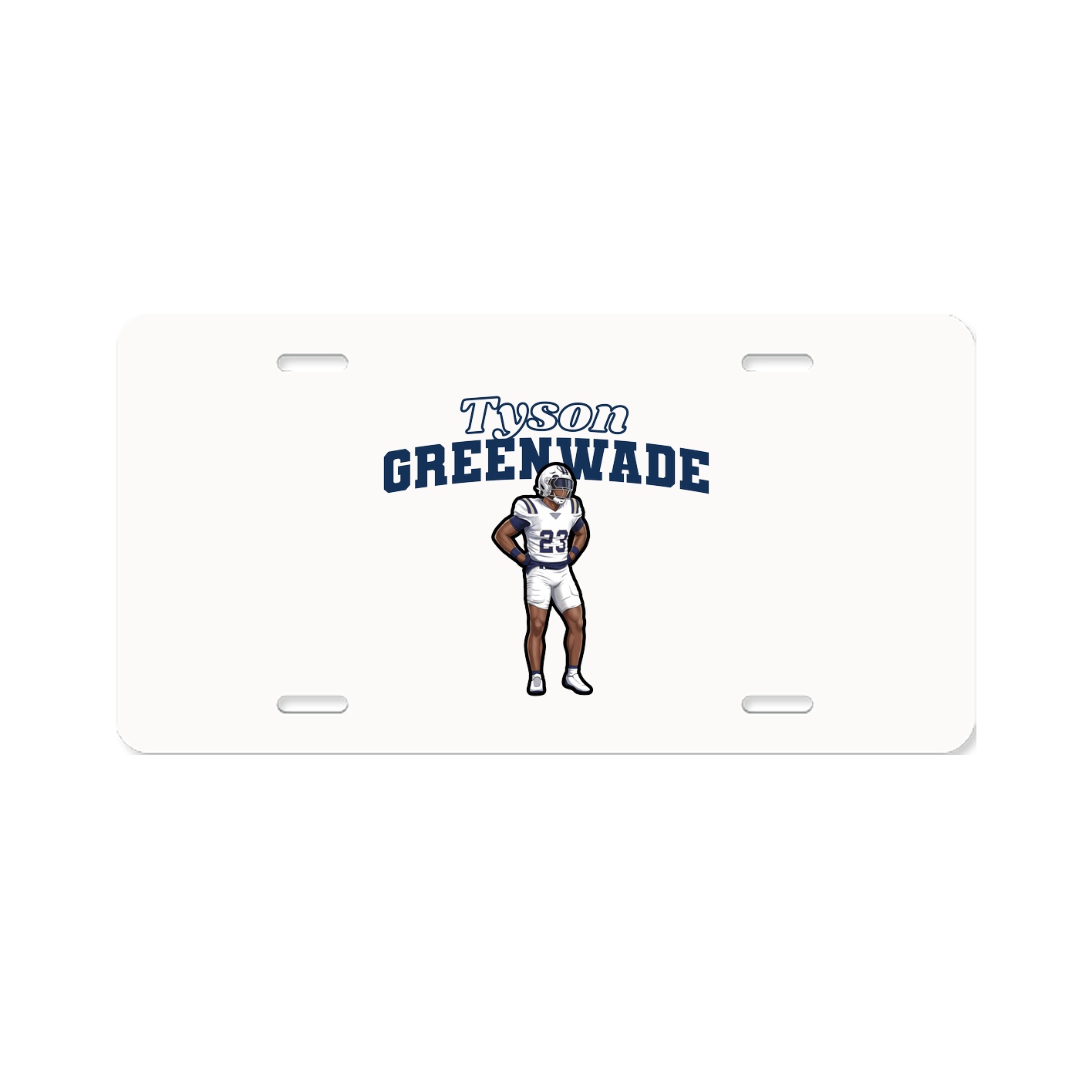 License Plate — Name Arch in Classic