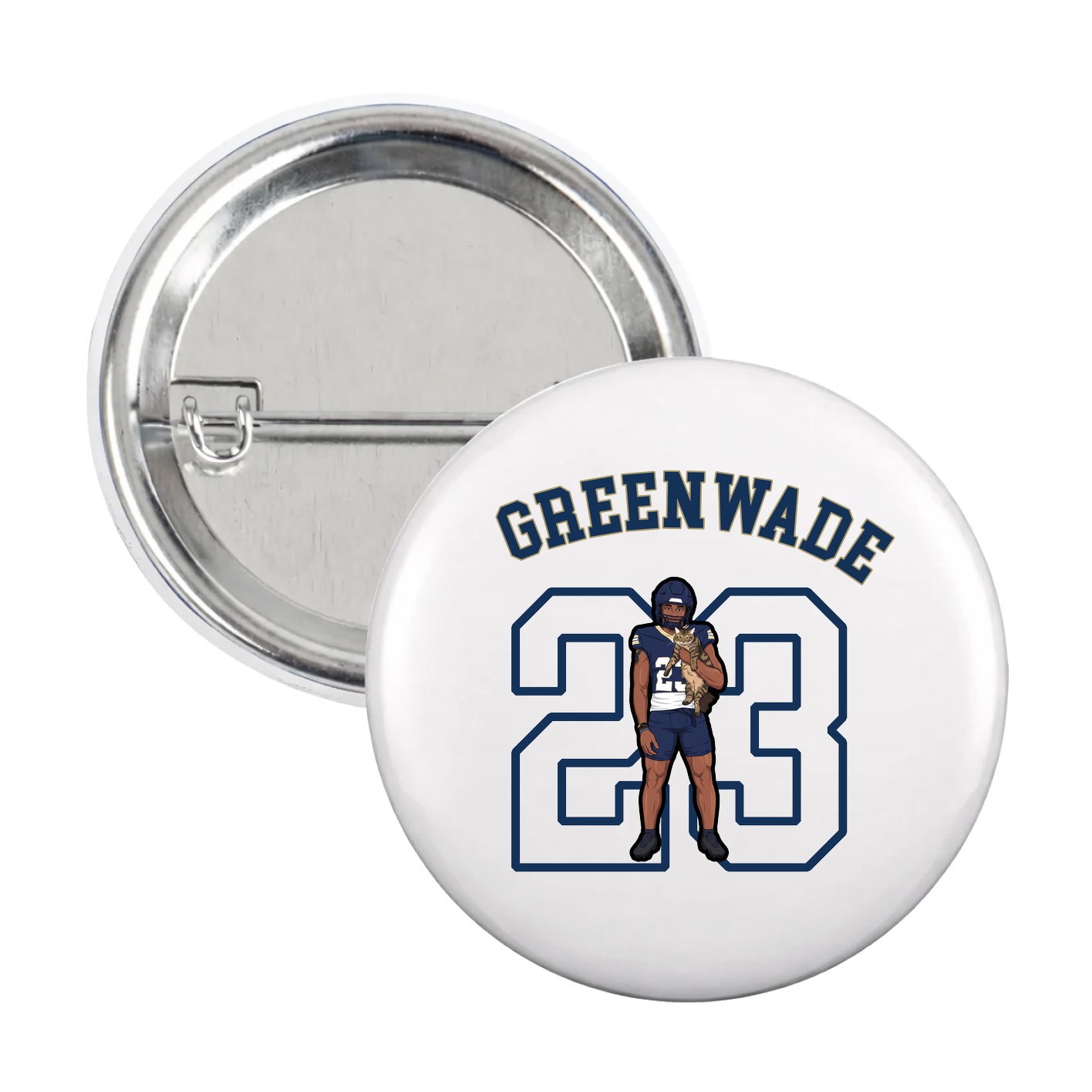 Game Day Button — Shirsey Arch in White