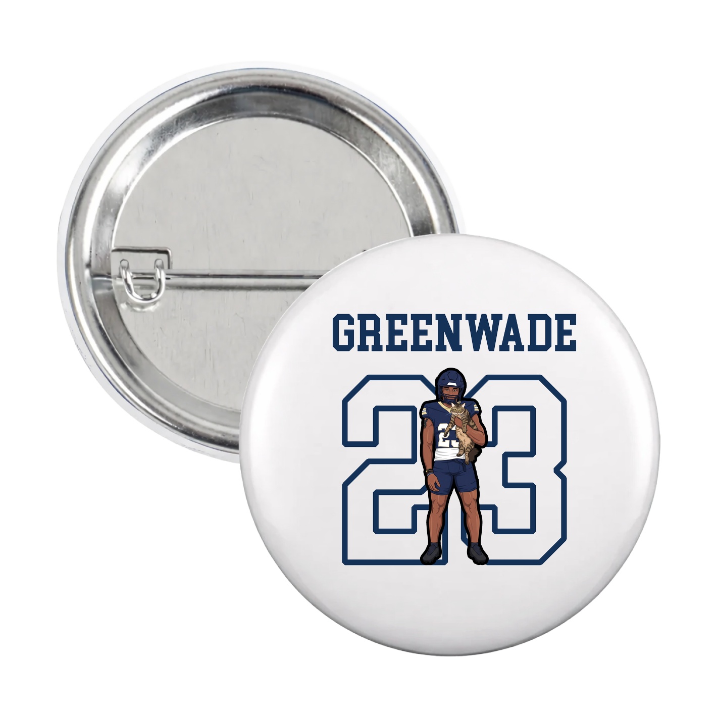 Game Day Button — Shirsey in White