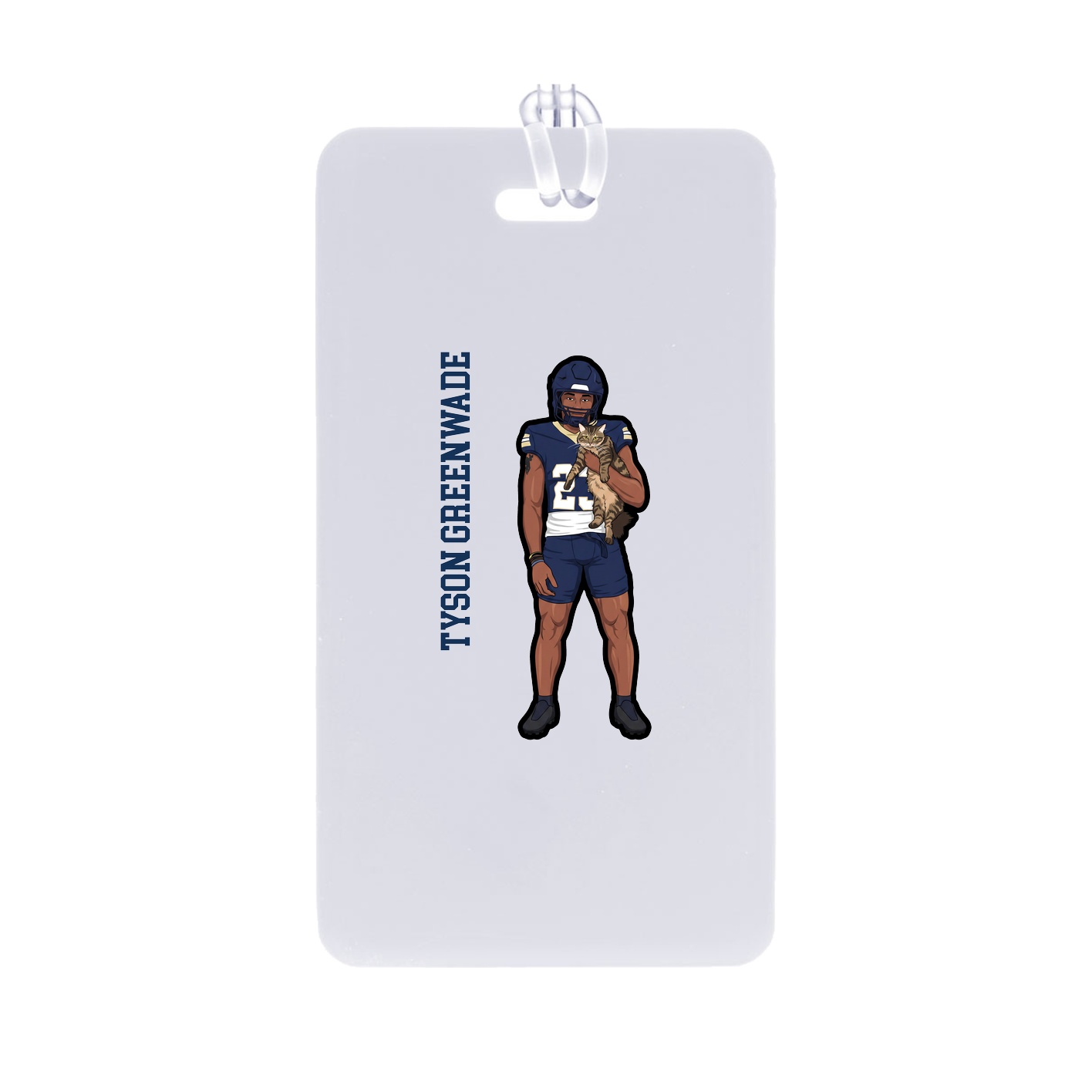 Bag Tag — Name Vertical in Classic