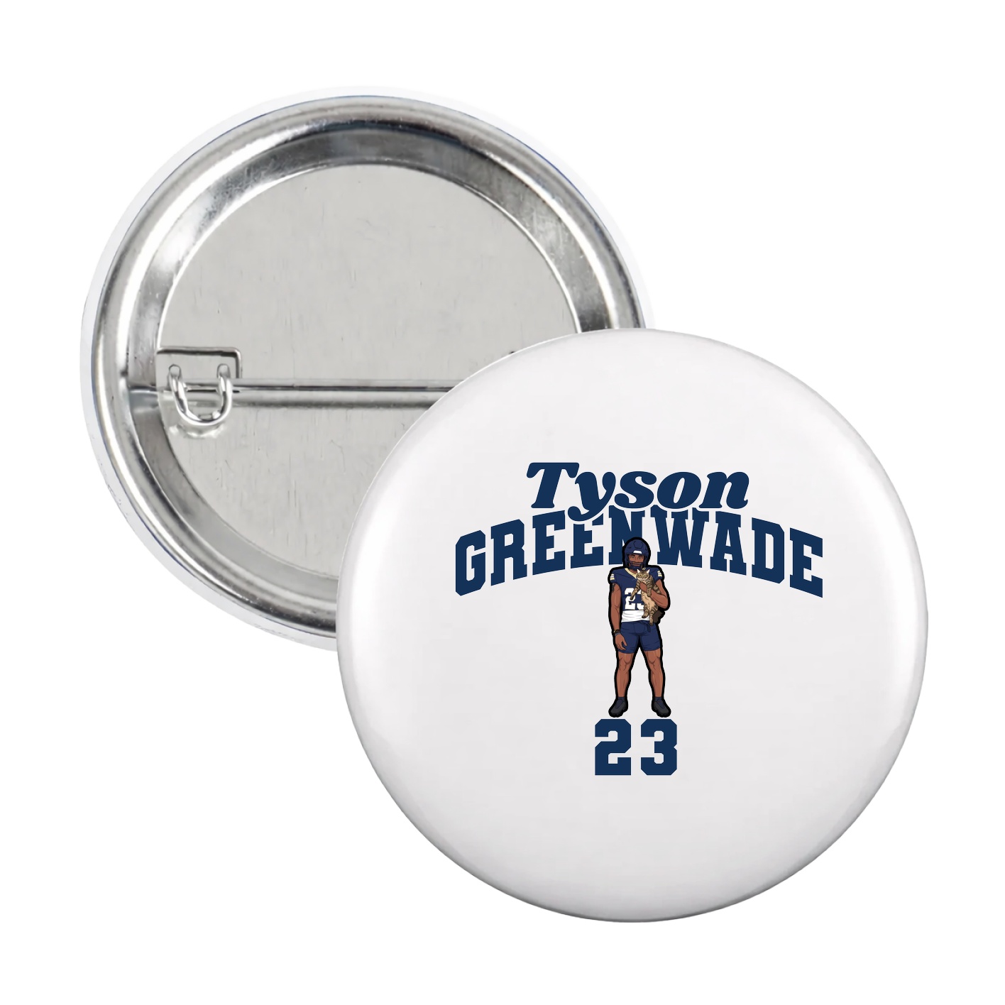 Game Day Button — Signature Arch in White